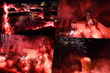 FOTO+Nová kniha, pyro i ošiaľ na námestí. Spartak Trnava oslávil 100 rokov
