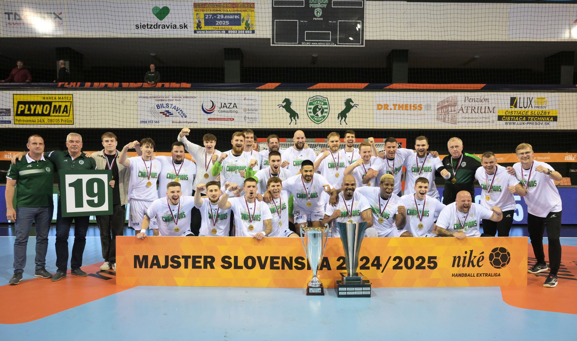 Hádzanári Tatrana Prešov. Zdroj: TASR