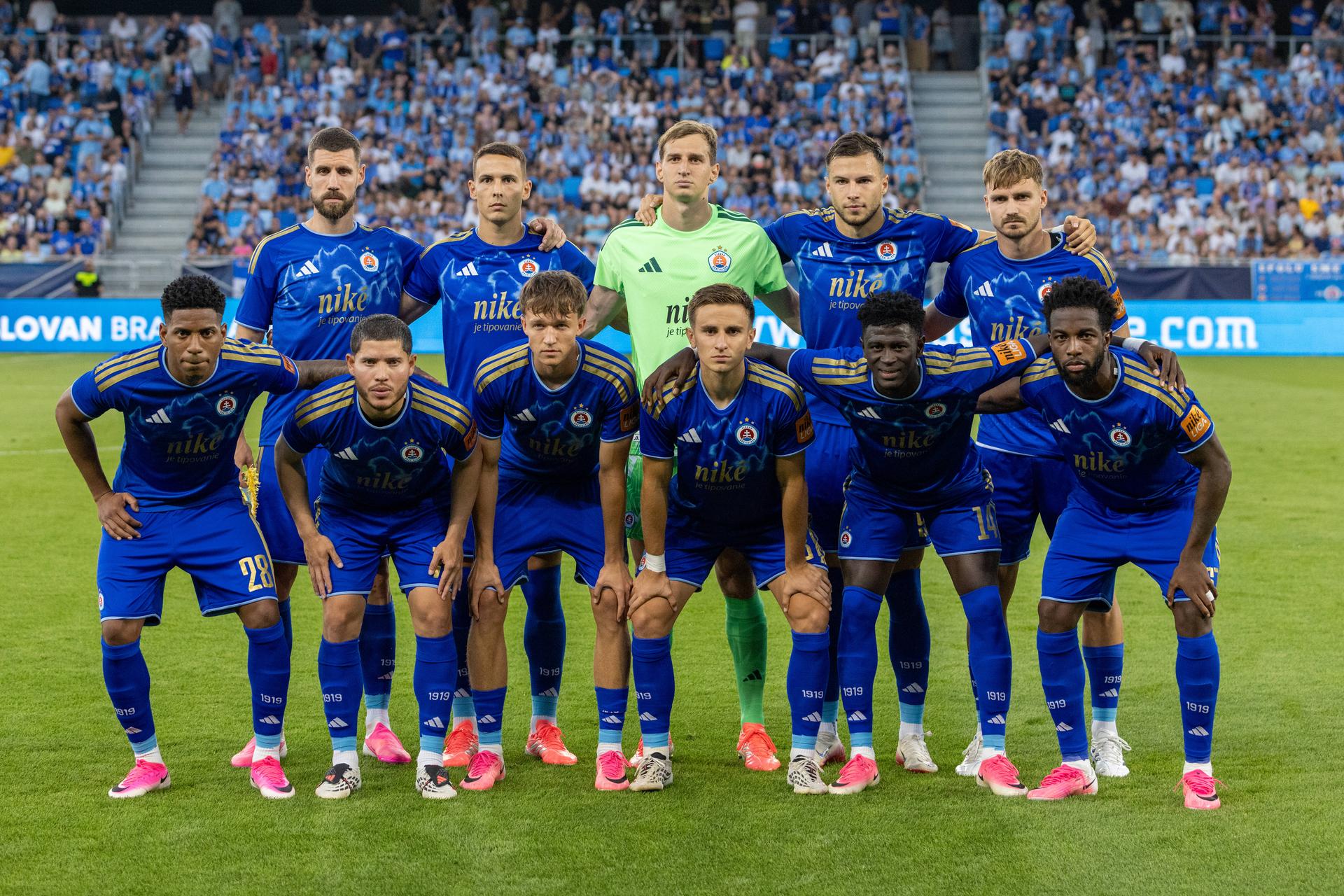 Liga majstrov / Futbalisti ŠK Slovan Bratislava. Zdroj: Imago