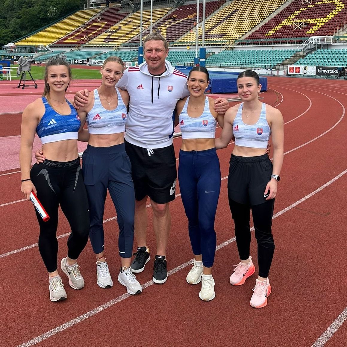 Slovenská štafeta. Zdroj: Atletika.sk