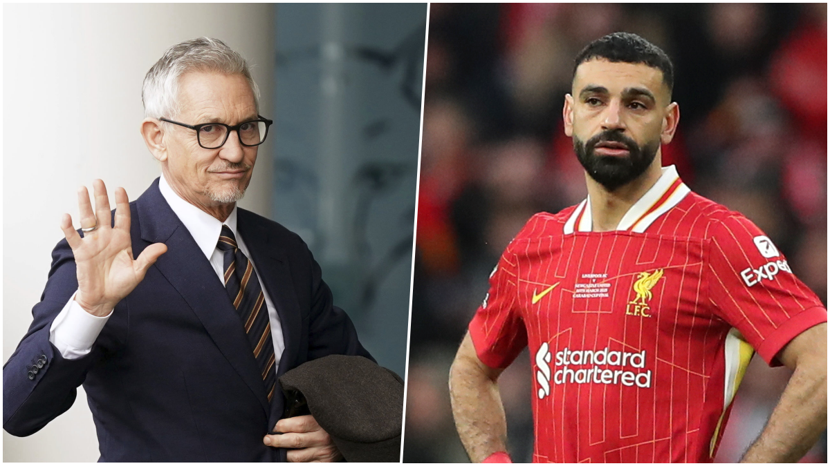 Gary Lineker a Mohamed Salah. Zdroj: SITA/AP