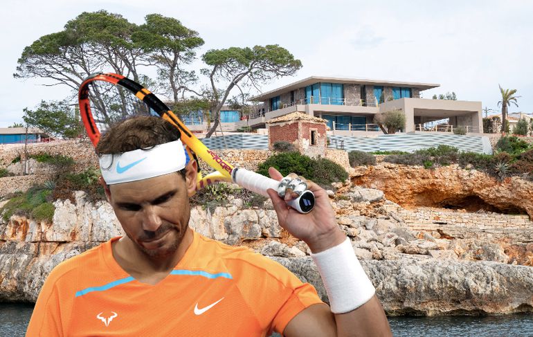 Rafael Nadal se ressource dans une luxueuse villa dans un cadre magnifique.  Regarde à quoi il ressemble