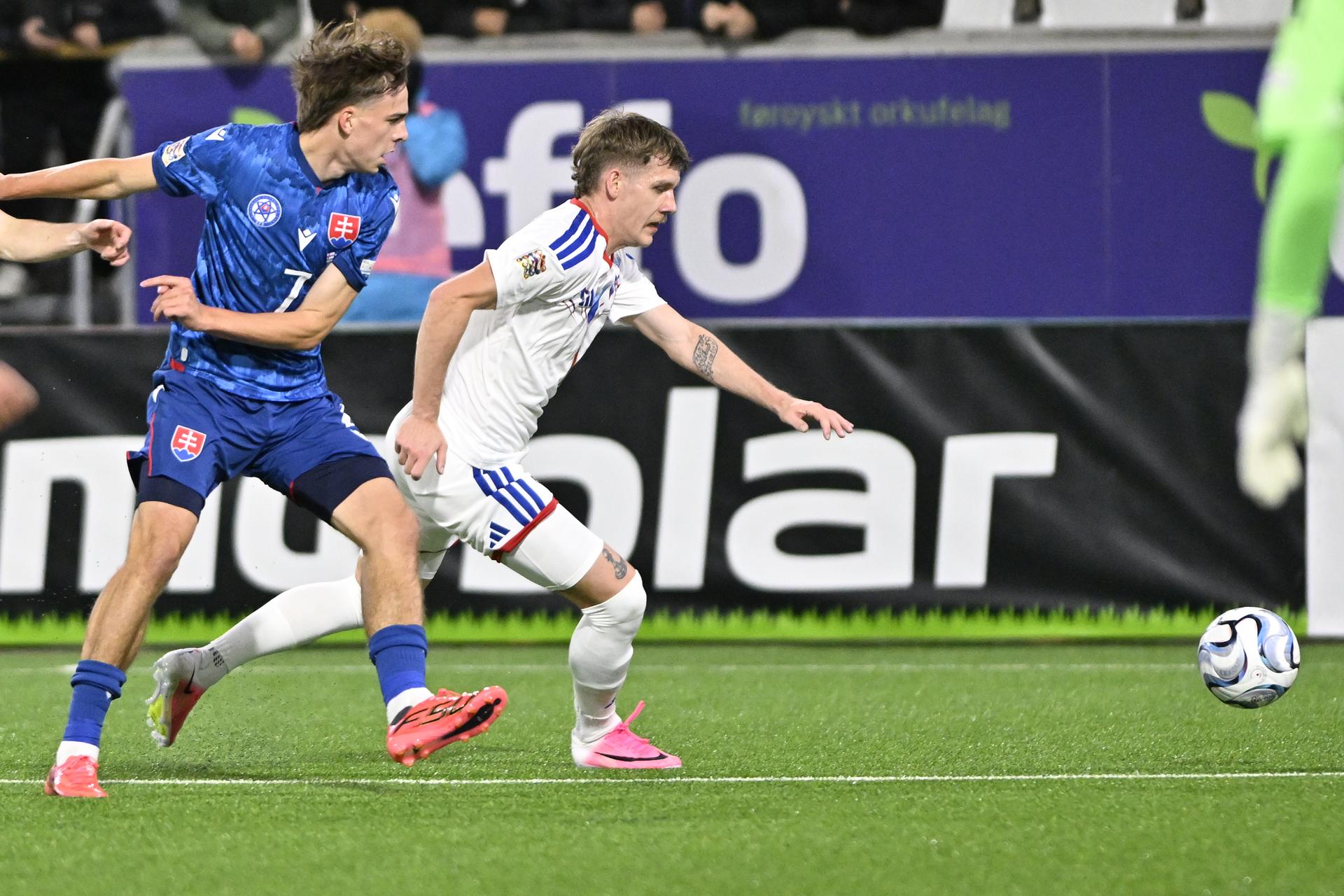 Faerské ostrovy - Slovensko / Liga národov. Zdroj: TASR