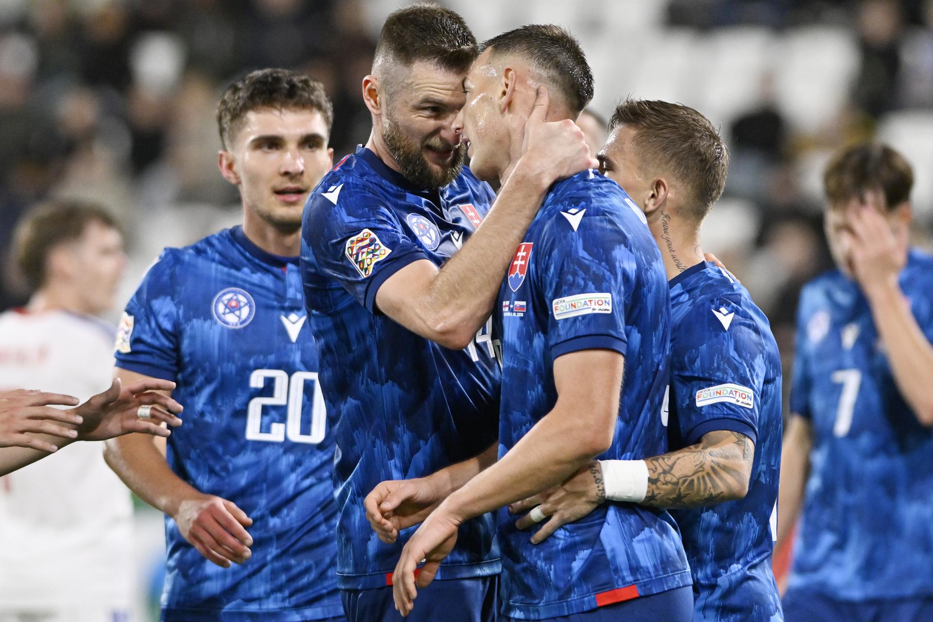 Faerské ostrovy - Slovensko / Liga národov. Zdroj: TASR