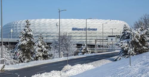 V Bavorsku úraduje husté sneženie. Duel Bayernu s Unionom Berlín museli odložiť