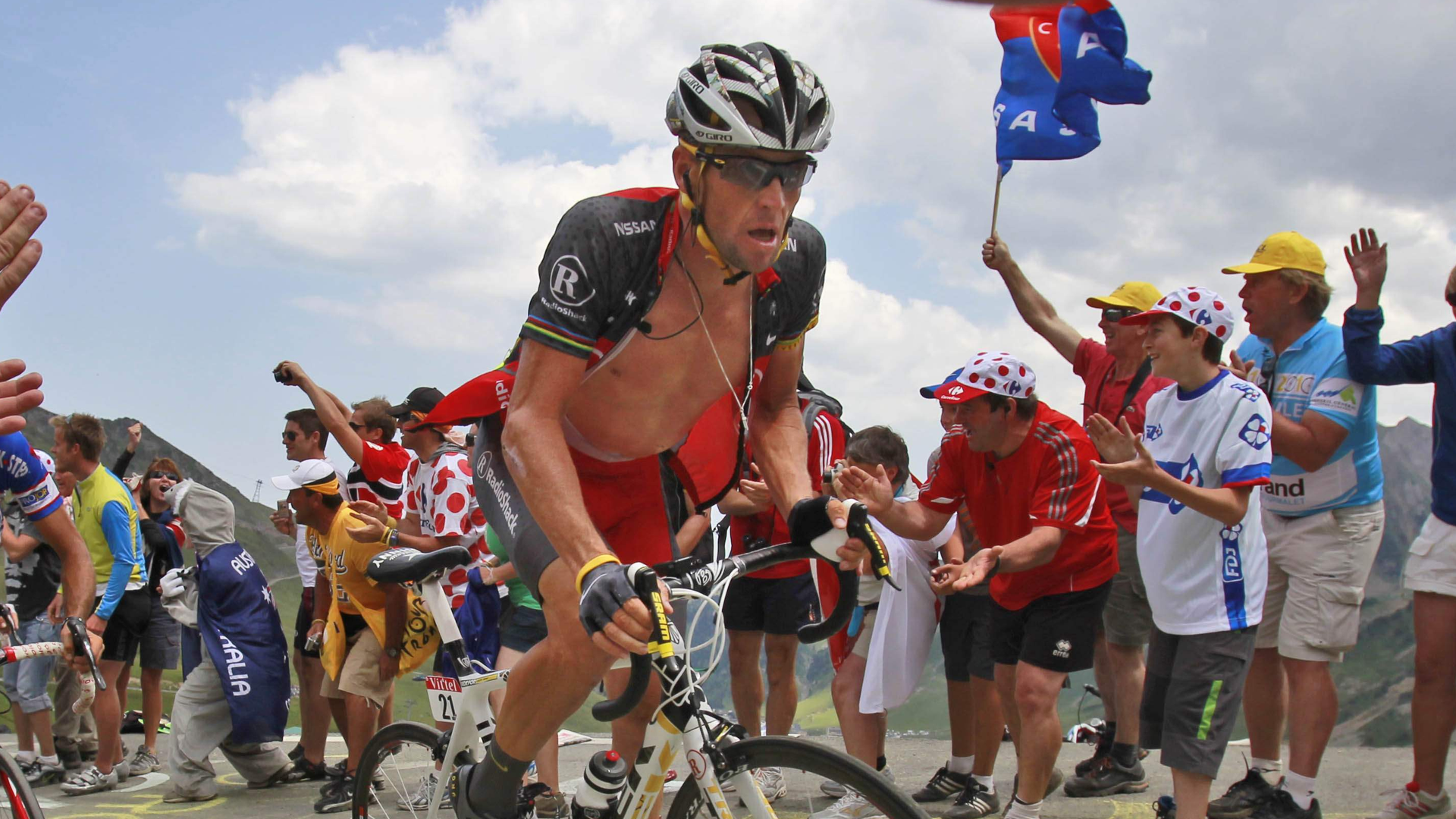 Lance Armstrong na Tour de France 2010. Zdroj: SITA/AP