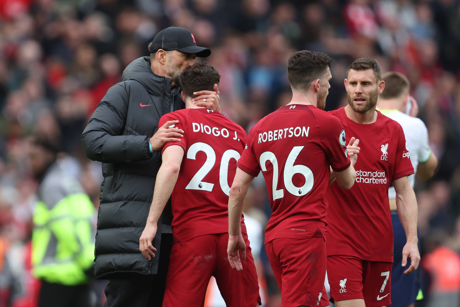 Jürgen Klopp trénoval Dioga Jotu v Liverpoole. Zdroj: IMAGO