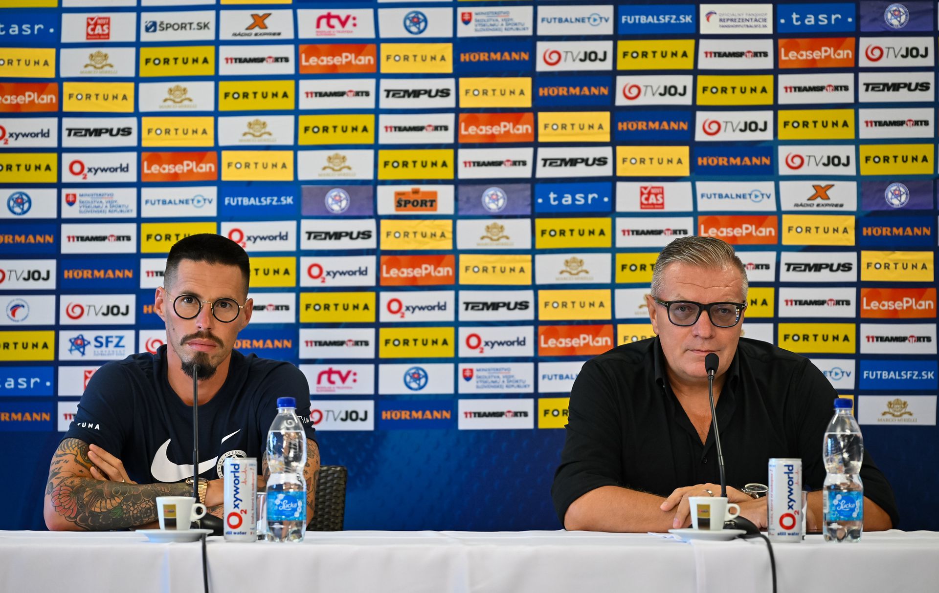 Marek Hamšík (vľavo) a Ján Kováčik. Zdroj: TASR