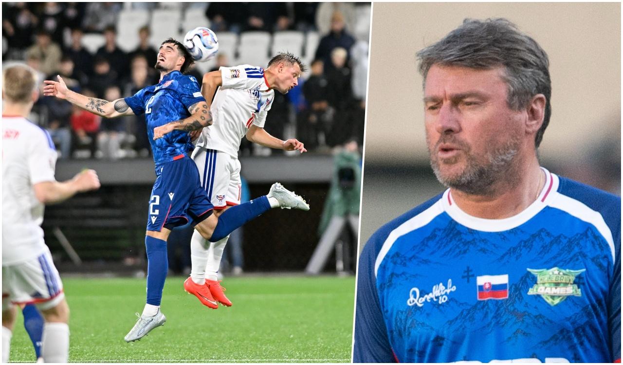 Slovensko proti Faerským ostrovoma Ľubomír MOravčík, zdroj: TASR