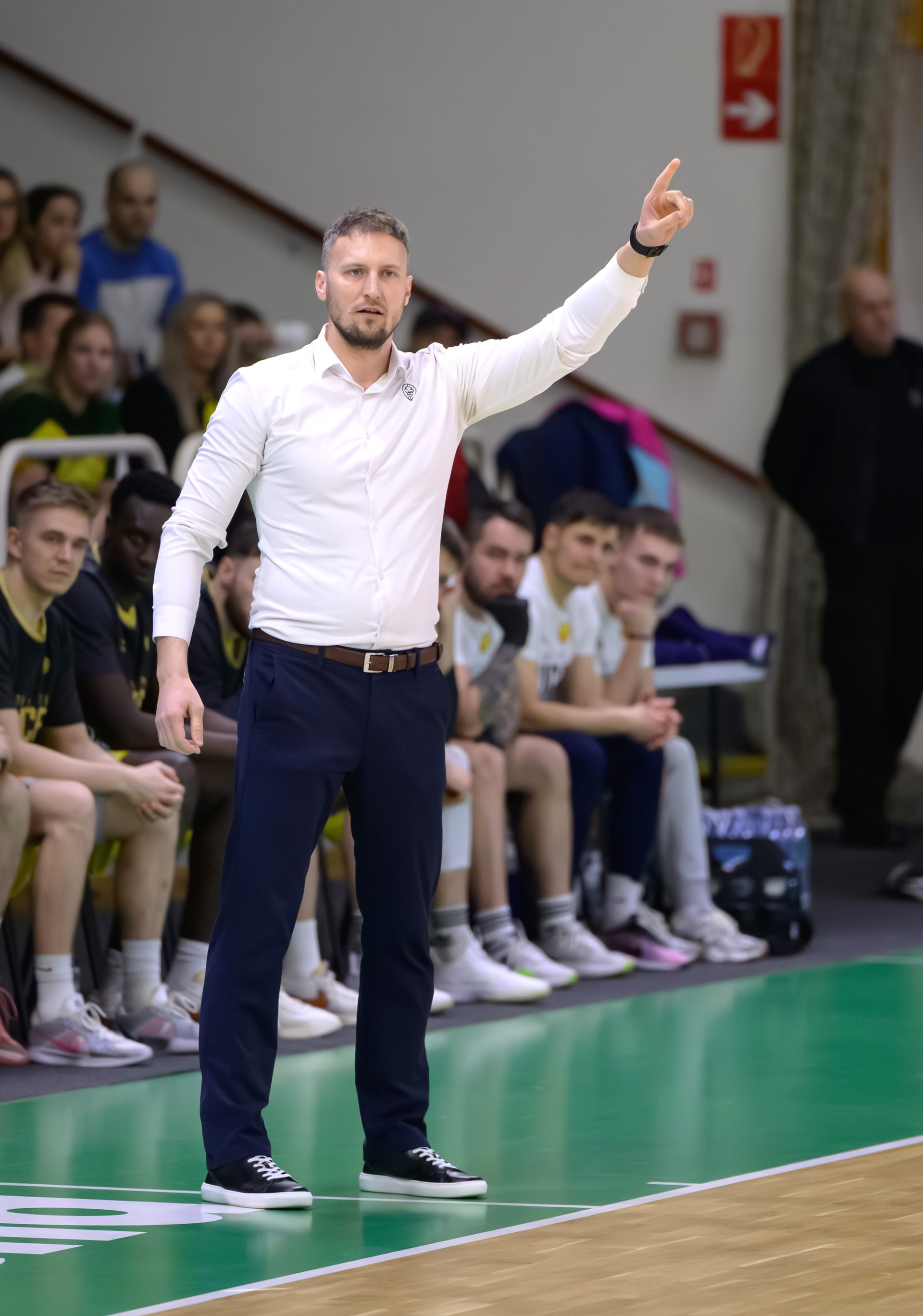 Na snímke tréner Levických Patriotov Michal Madzin.
Zdroj: TASR