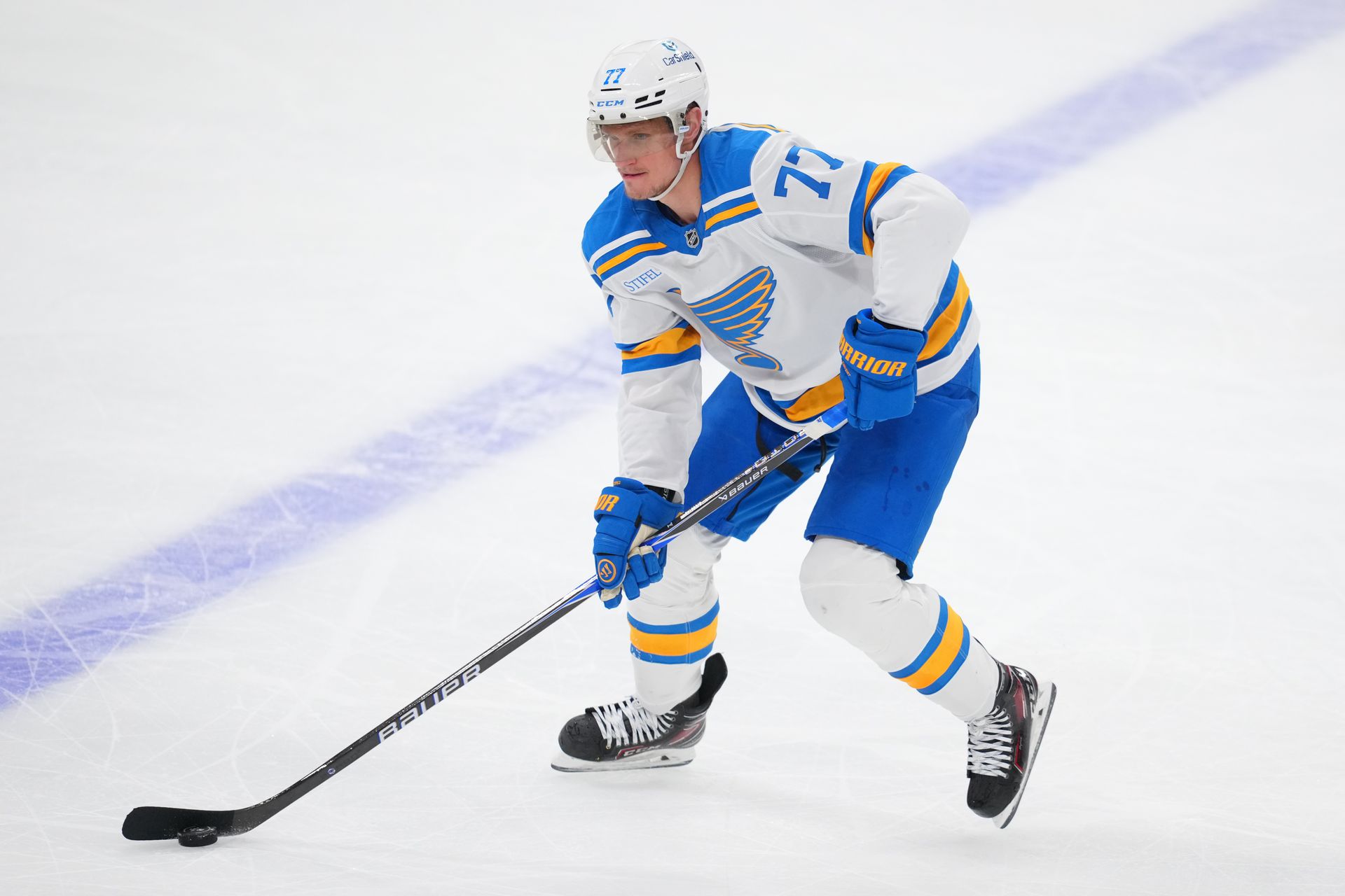 Nick Bjugstad v drese St. Louis Blues.
Zdroj: SITA/AP