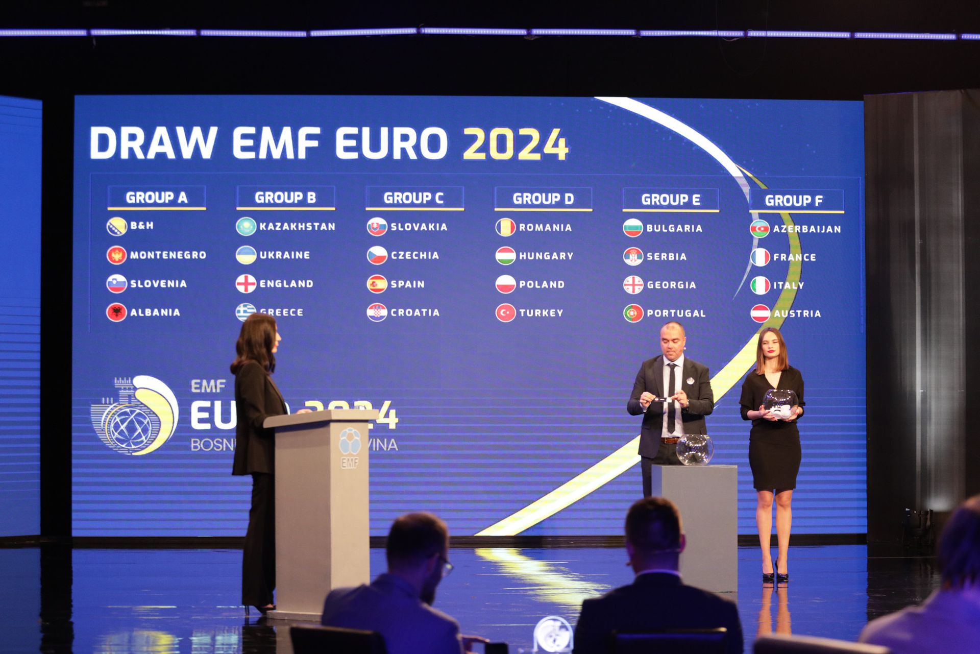 Žreb EMF EURO 2024, zdroj: SZMF