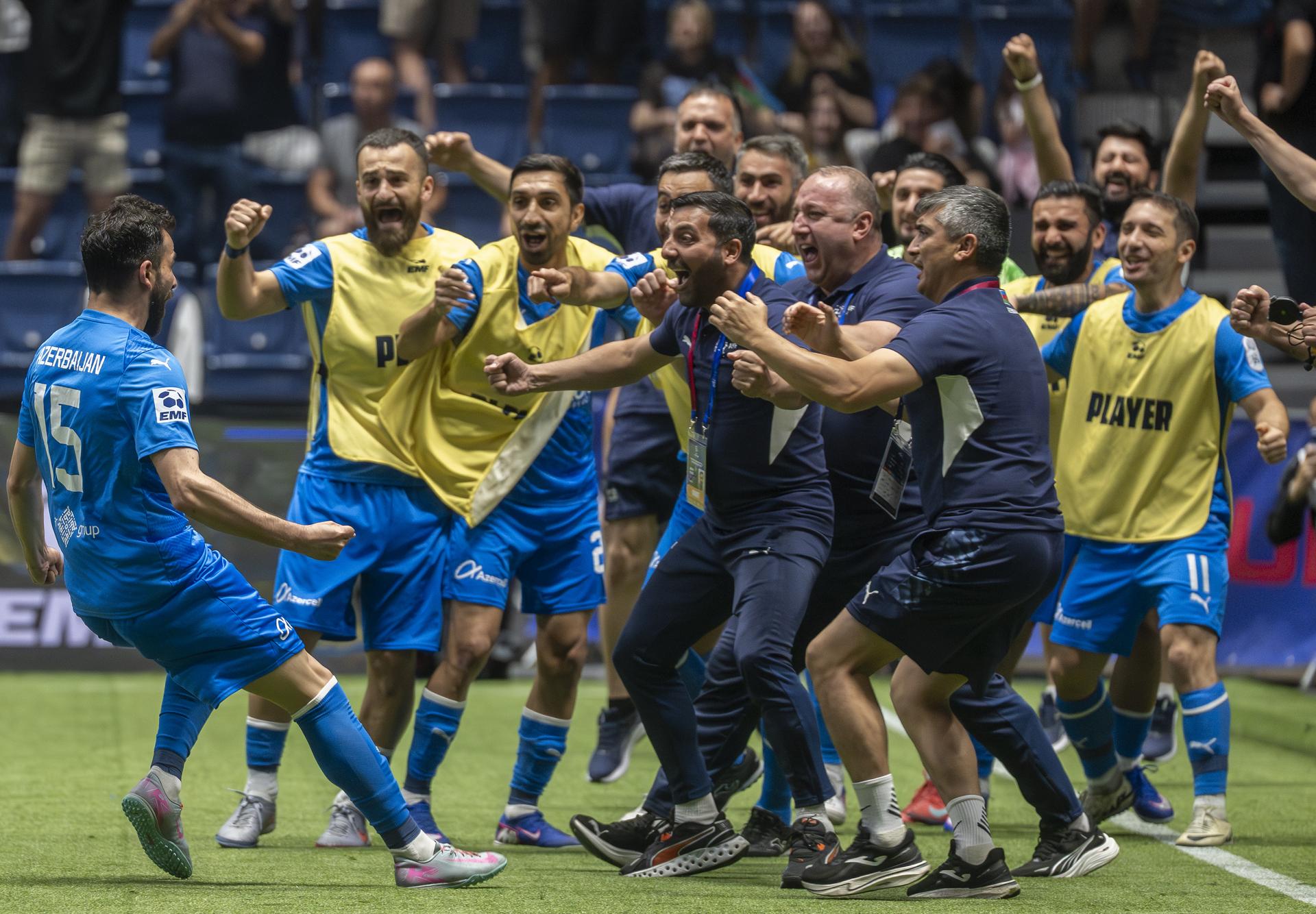 ME v malom futbale v Bratislave - finále Ukrajina - Azerbajdžan. Zdroj: TASR