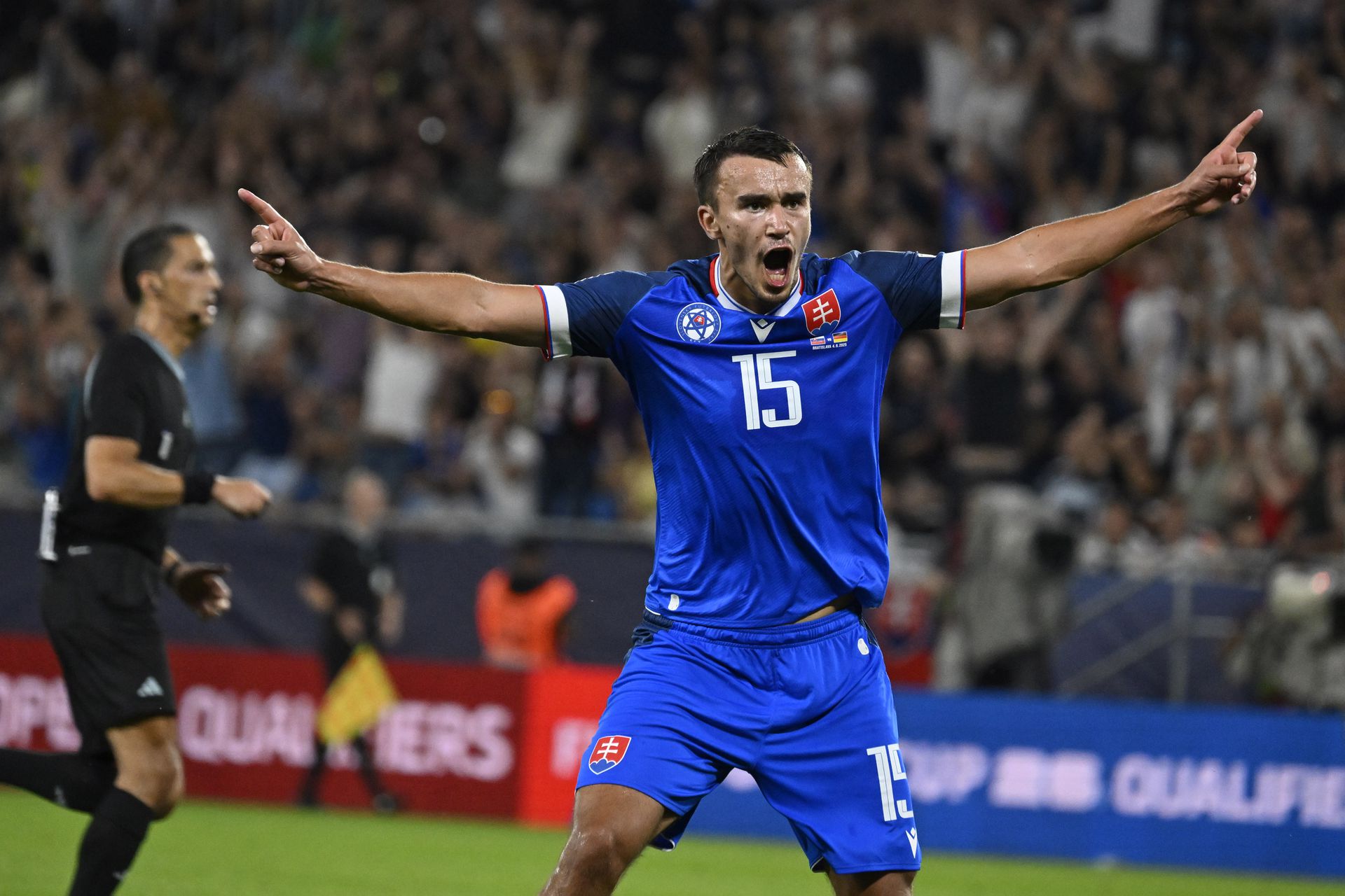 Slovensko - Nemecko (Kvalifikácia - MS vo futbale). Zdroj: SITA/AP