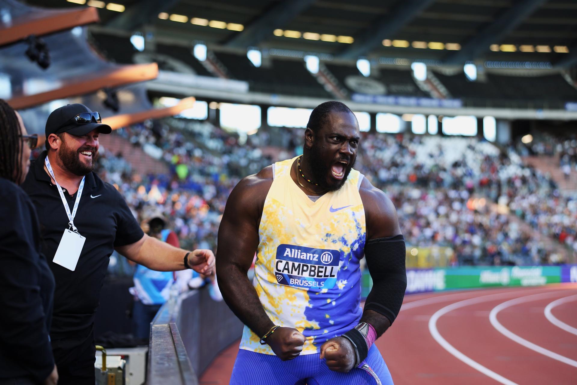Jamajčan Rajindra Campbell.
Zdroj: Wanda Diamond League / X.com