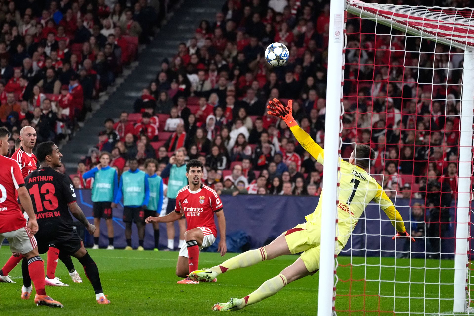 Benfica - Leverkusen. Zdroj: SITA/AP