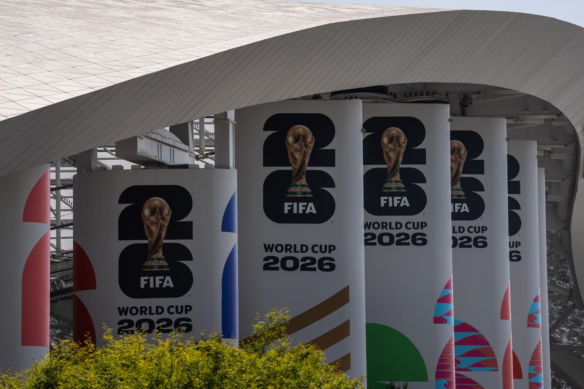 SoFi Stadium sa pripravuje na MS vo futbale. Zdroj: SITA/AP