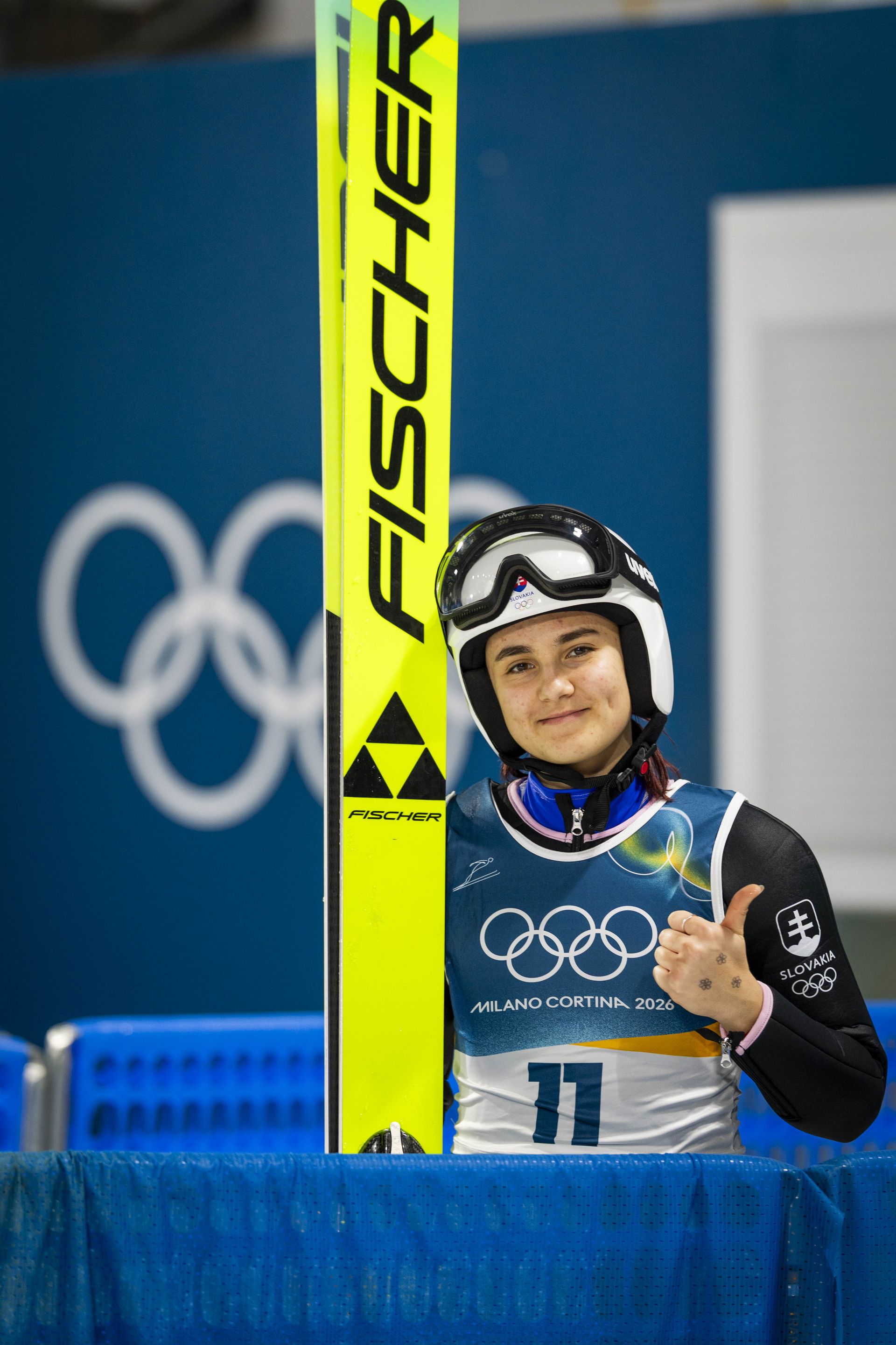 Slovenská skokanka na lyžiach Kira Mária Kapustíková. Zdroj: TASR