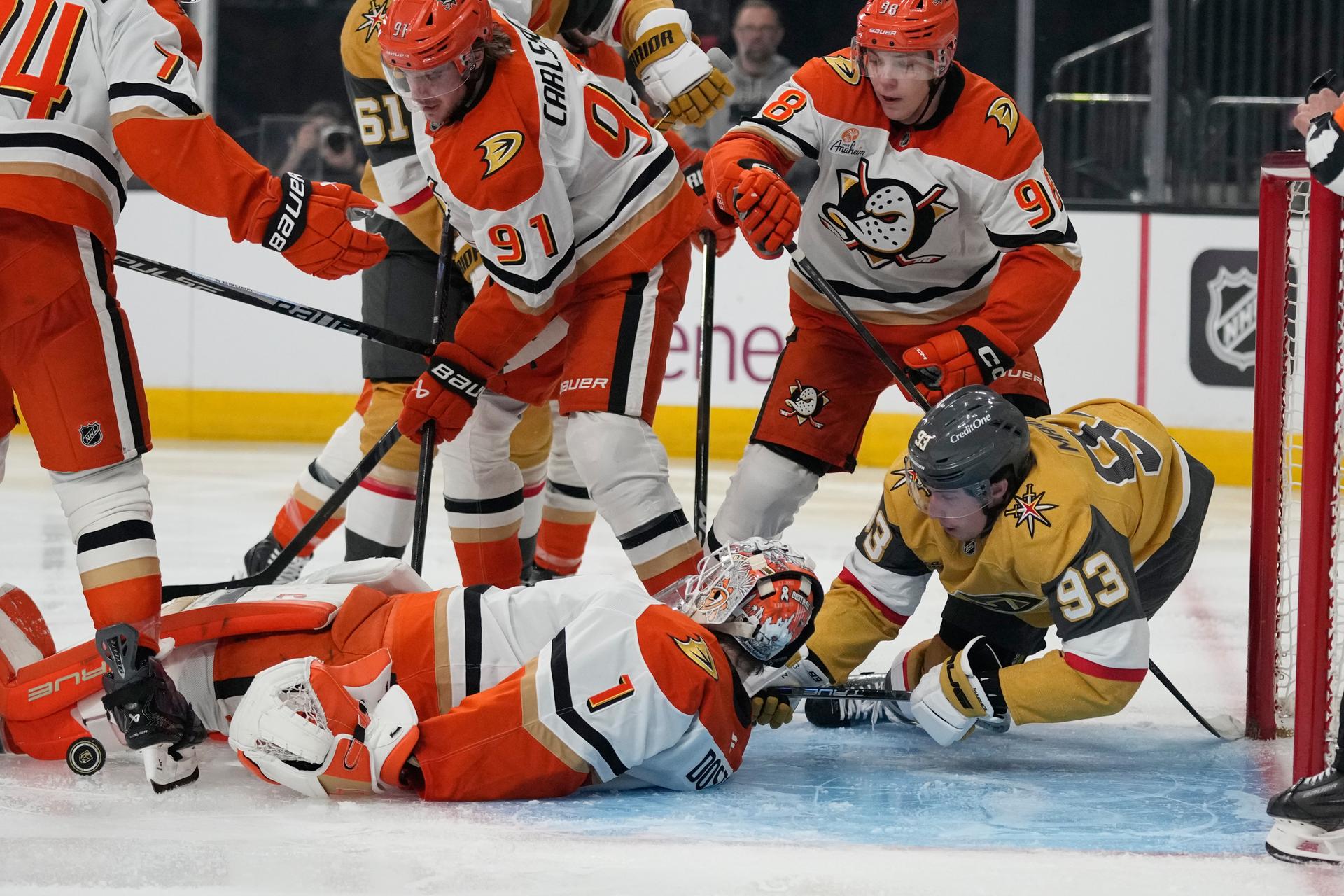 Vegas Golden Knights - Anaheim Ducks. Zdroj: SITA/AP