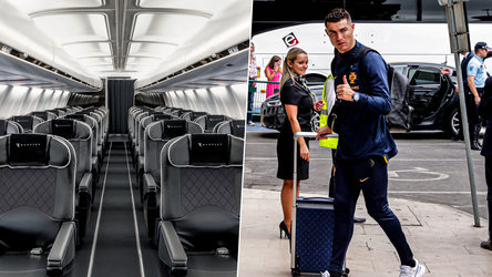 Cristiano Ronaldo už letí na Slovensko! Pozrite si, aký luxus si počas cesty užíva
