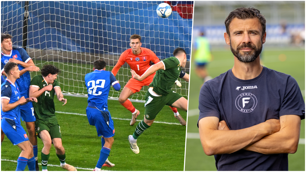 Slovenská dvadsaťjednotka si na budúcoročnom šampionáte nezahrá. Vpravo Michal Hanek. Zdroj: TASR, archív M.H.