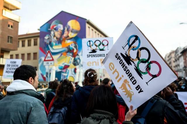 Demonštrácia proti ZOH v Taliansku, zdroj: IMAGO