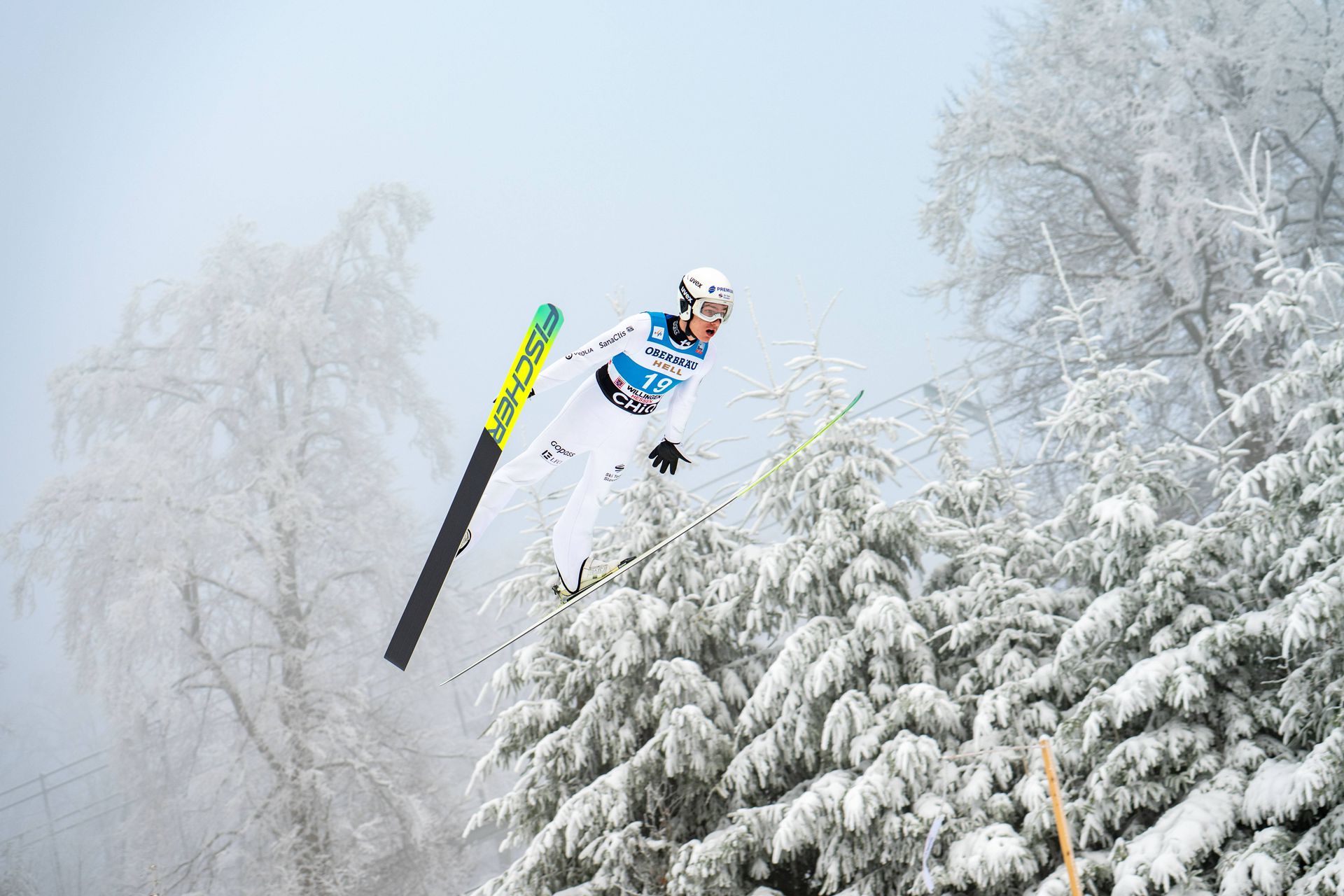 Slovenský reprezentant v skokoch na lyžiach Hektor Kapustík.