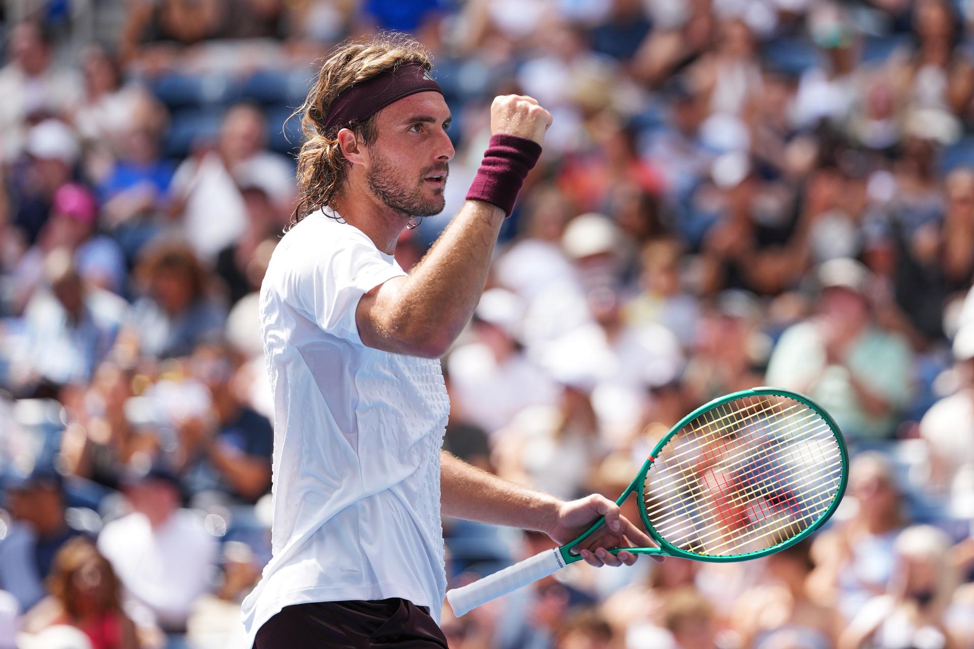 Grécky tenista Stefanos Tsitsipas.
Zdroj: SITA/AP