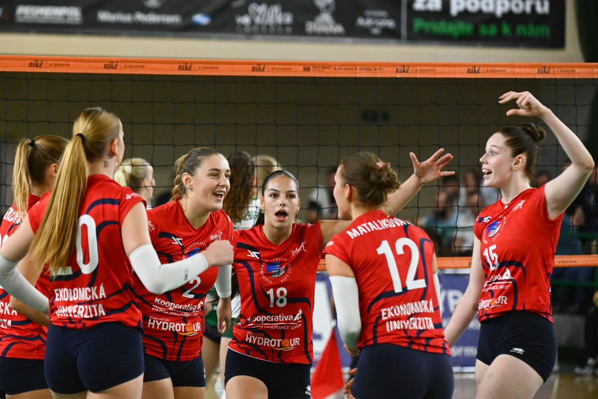 Niké extraliga: Slávia EUBA stratila prvý set v sezóne, no víťaznú sériu si udržala