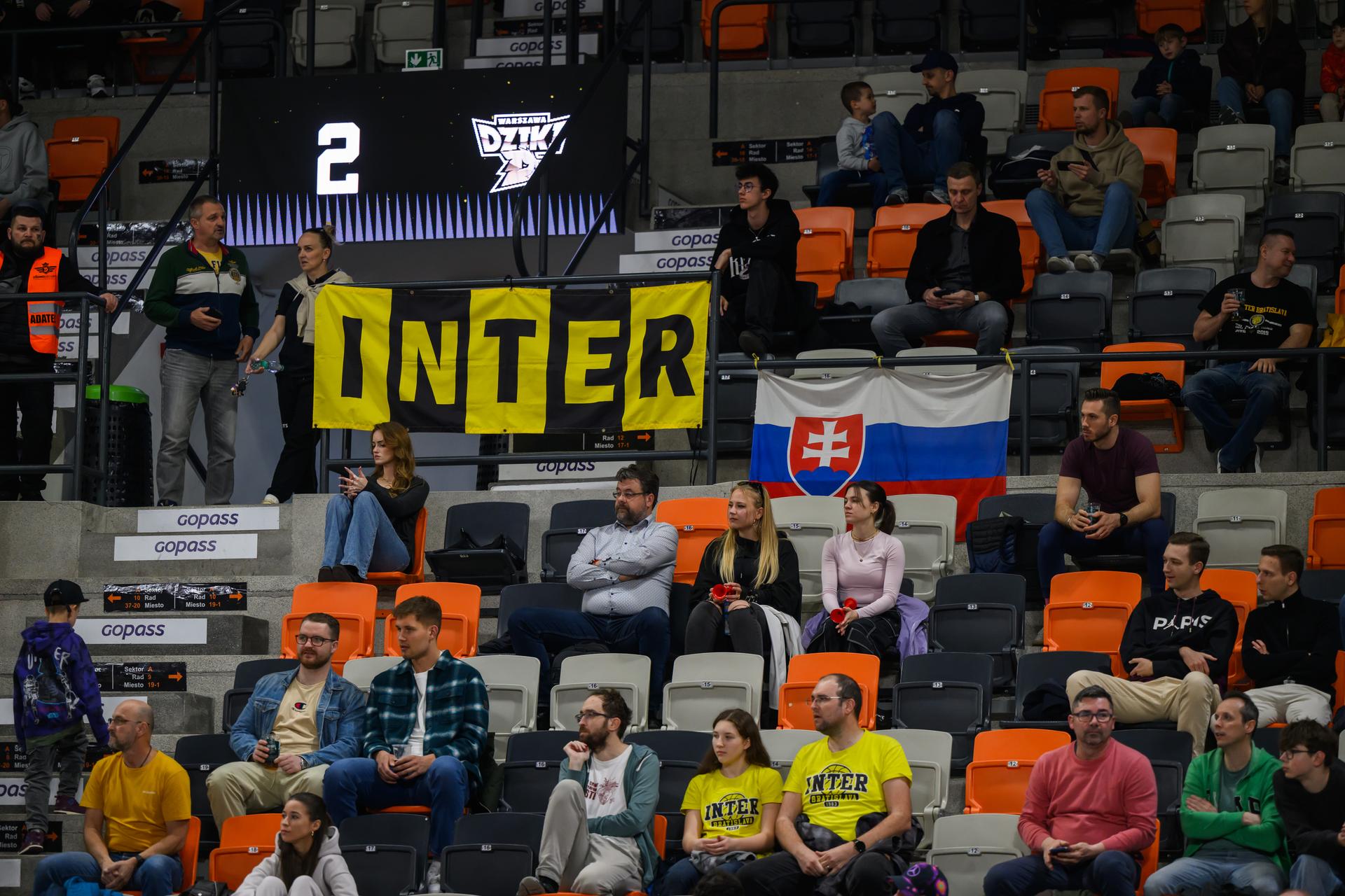 BK Inter Bratislava - Džiki Varšava. Zdroj: TASR
