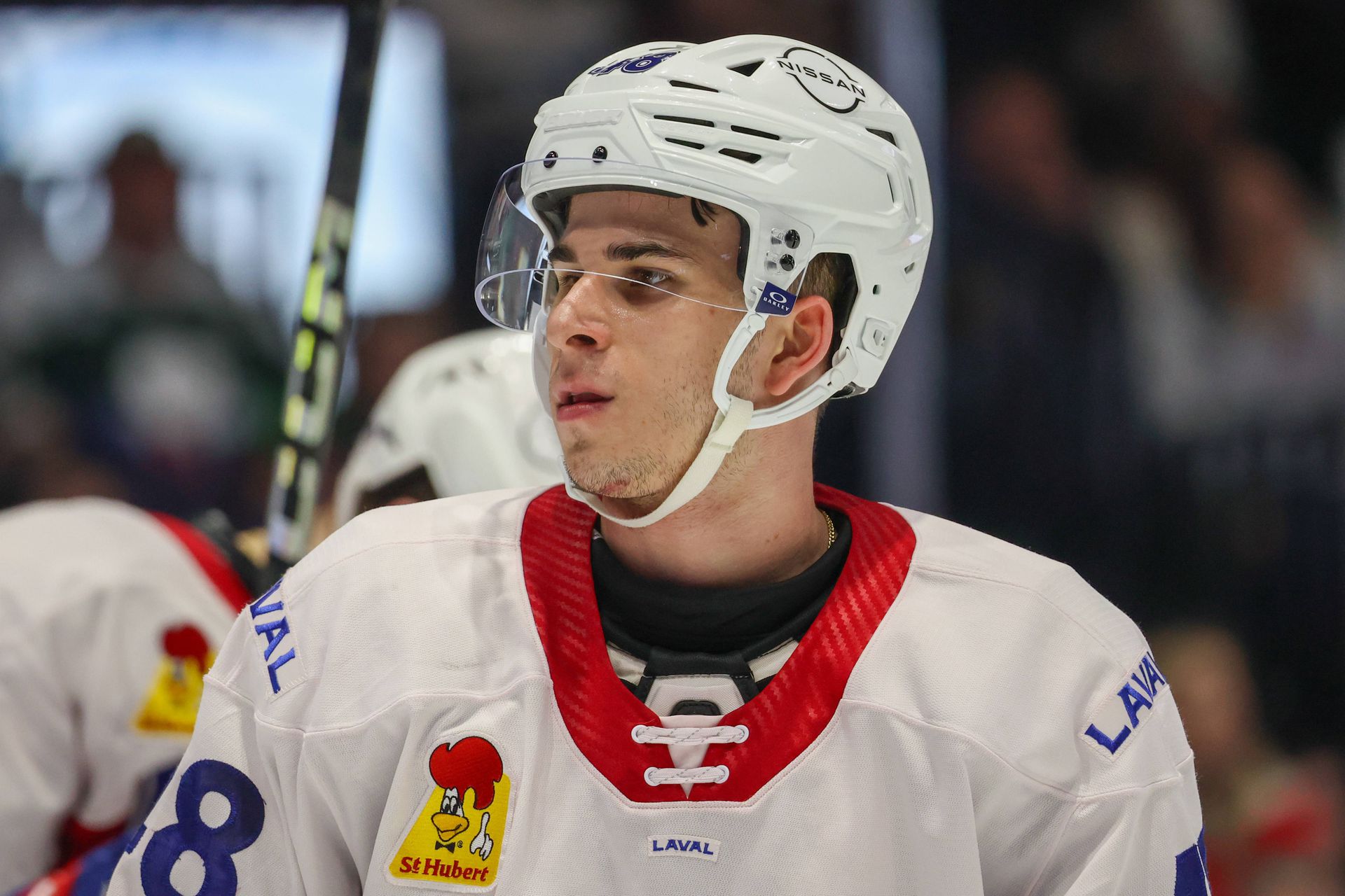 Filip Mešár v drese Lavalu Rocket v AHL.