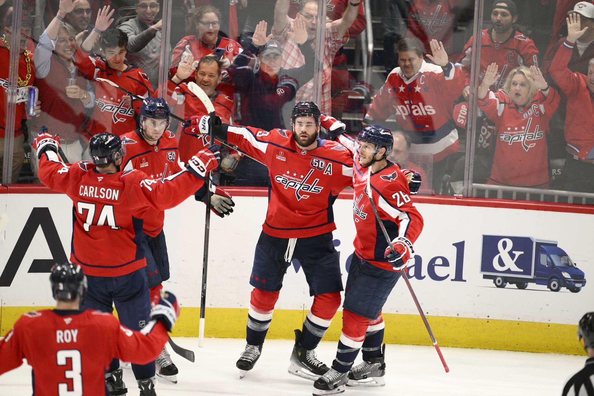 Radosť Washingtonu Capitals. Zdroj: SITA/AP
