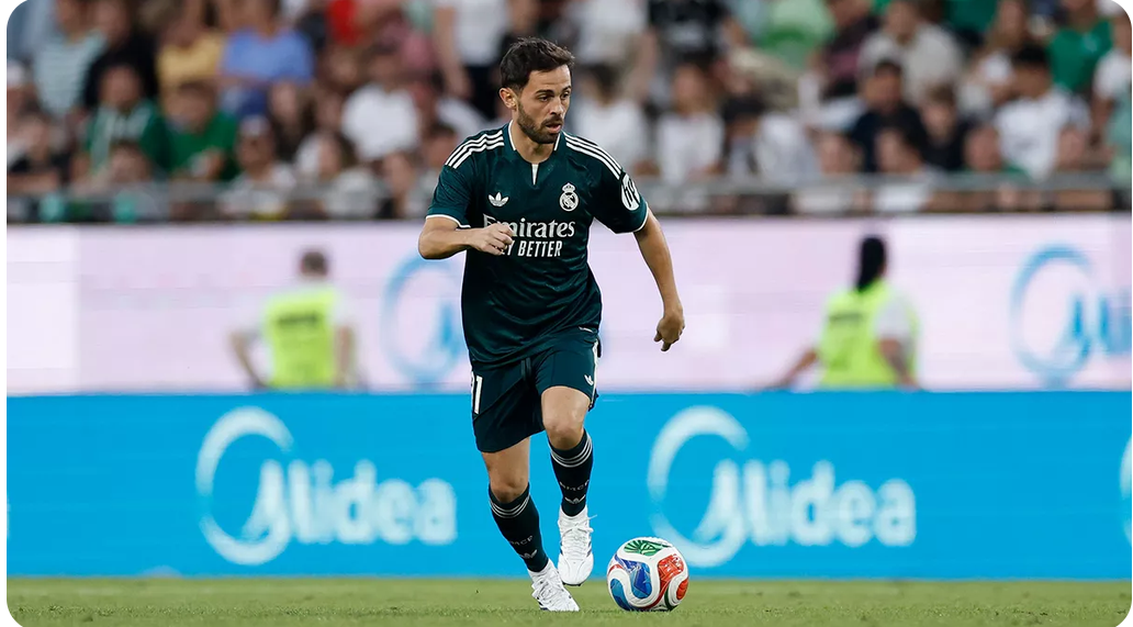 Bernardo Silva v drese Realu Madrid. Zdroj: Real Madrid