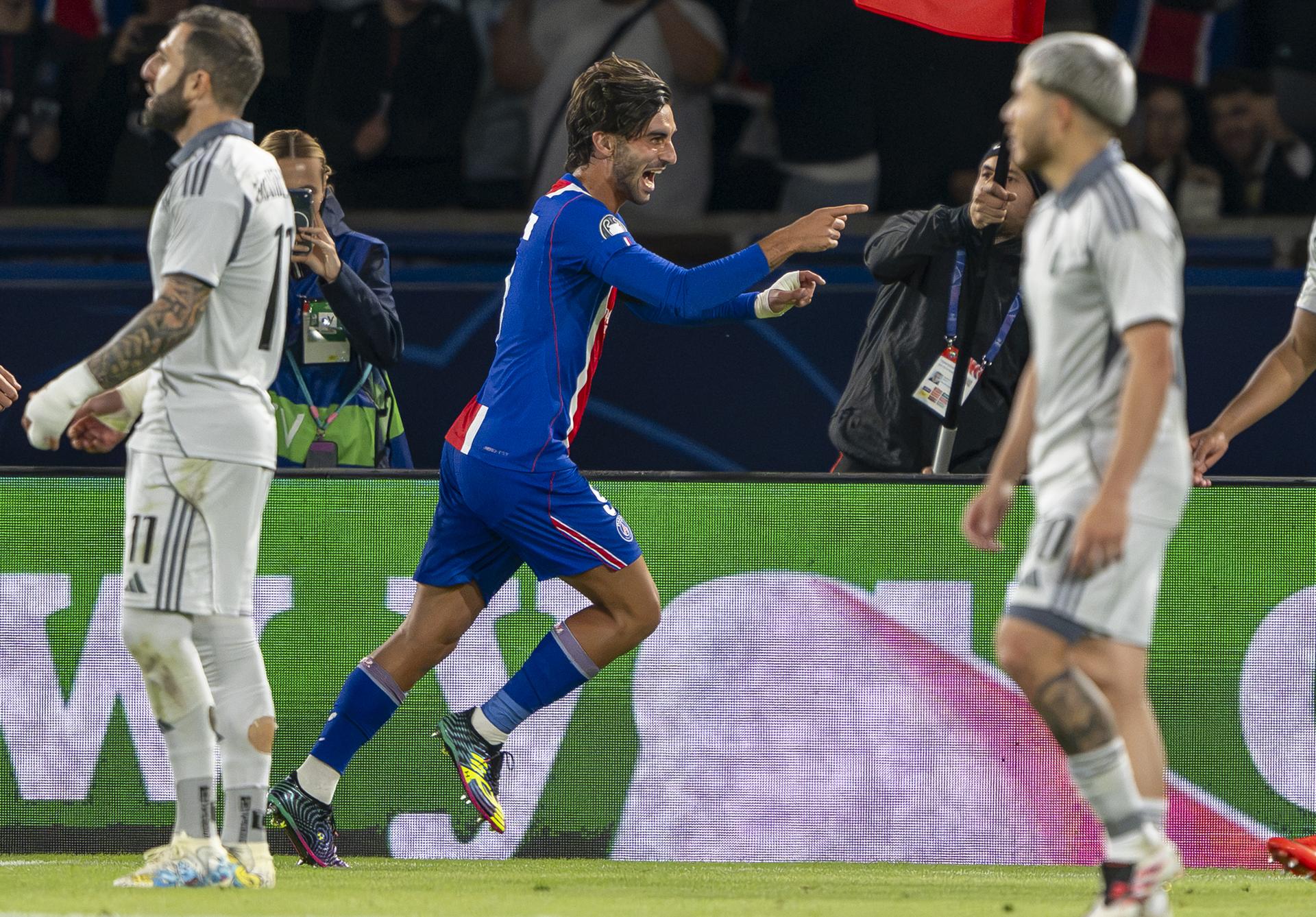 Momentka zo zápasu Paríž Saint-Germain - ŠK Slovan Bratislava. Zdroj - TASR