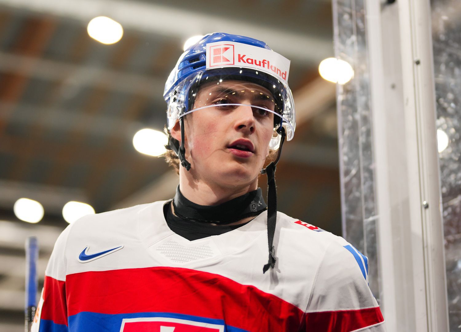 Dalibor Dvorský na MS v hokeji do 20 rokov 2024. Zdroj: IIHF