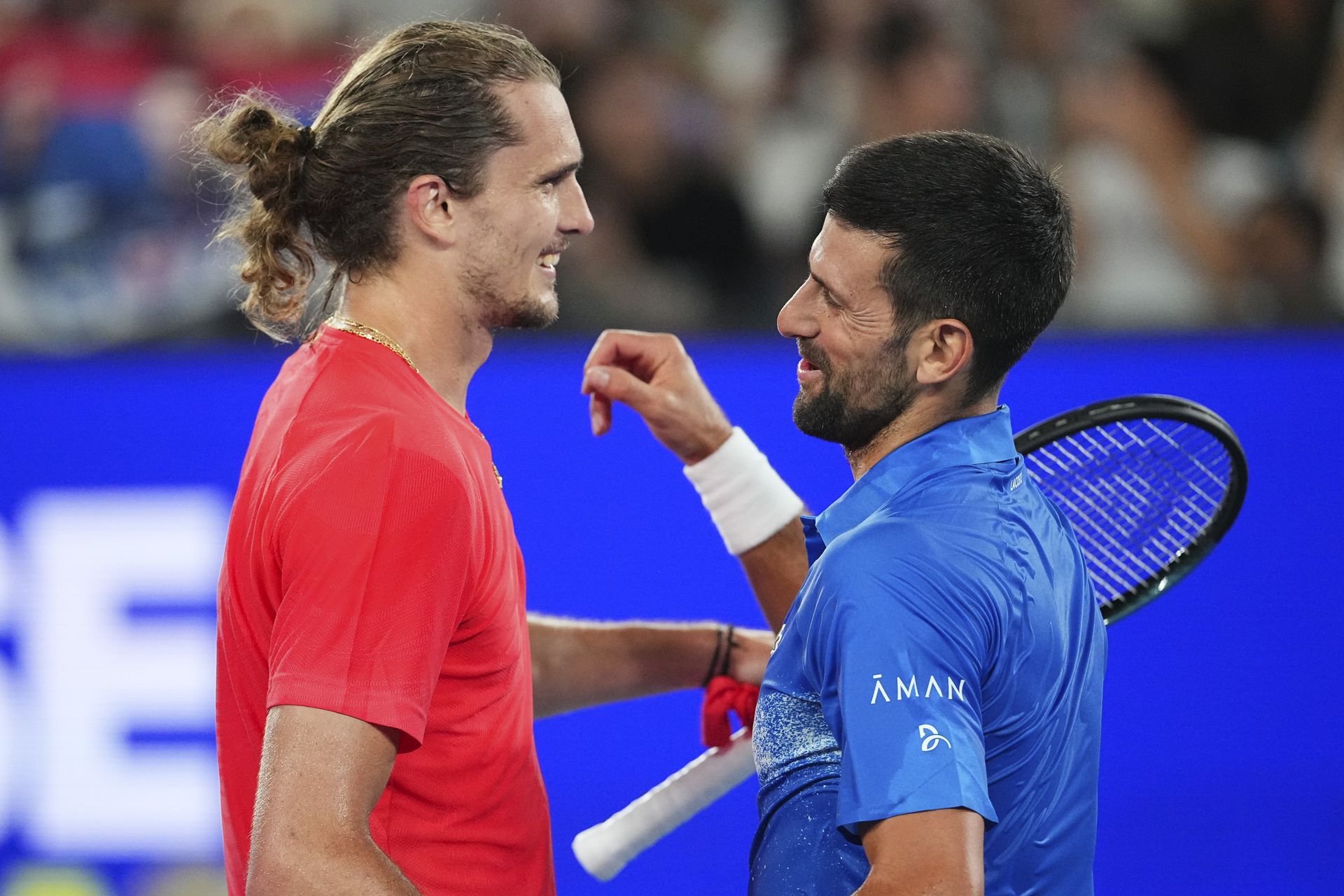 Alexander Zverev a Novak Djokovič, zdroj: SITA/AP