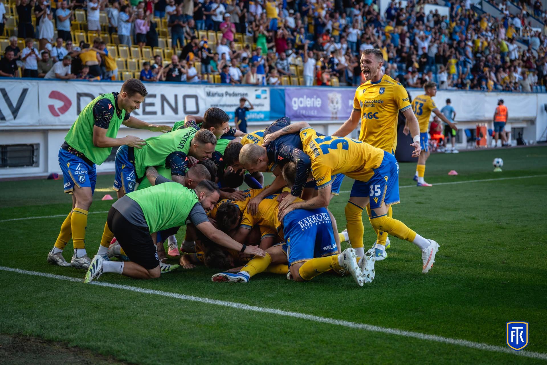 Radosť hráčov Teplíc. Zdroj: FK Teplice / FB