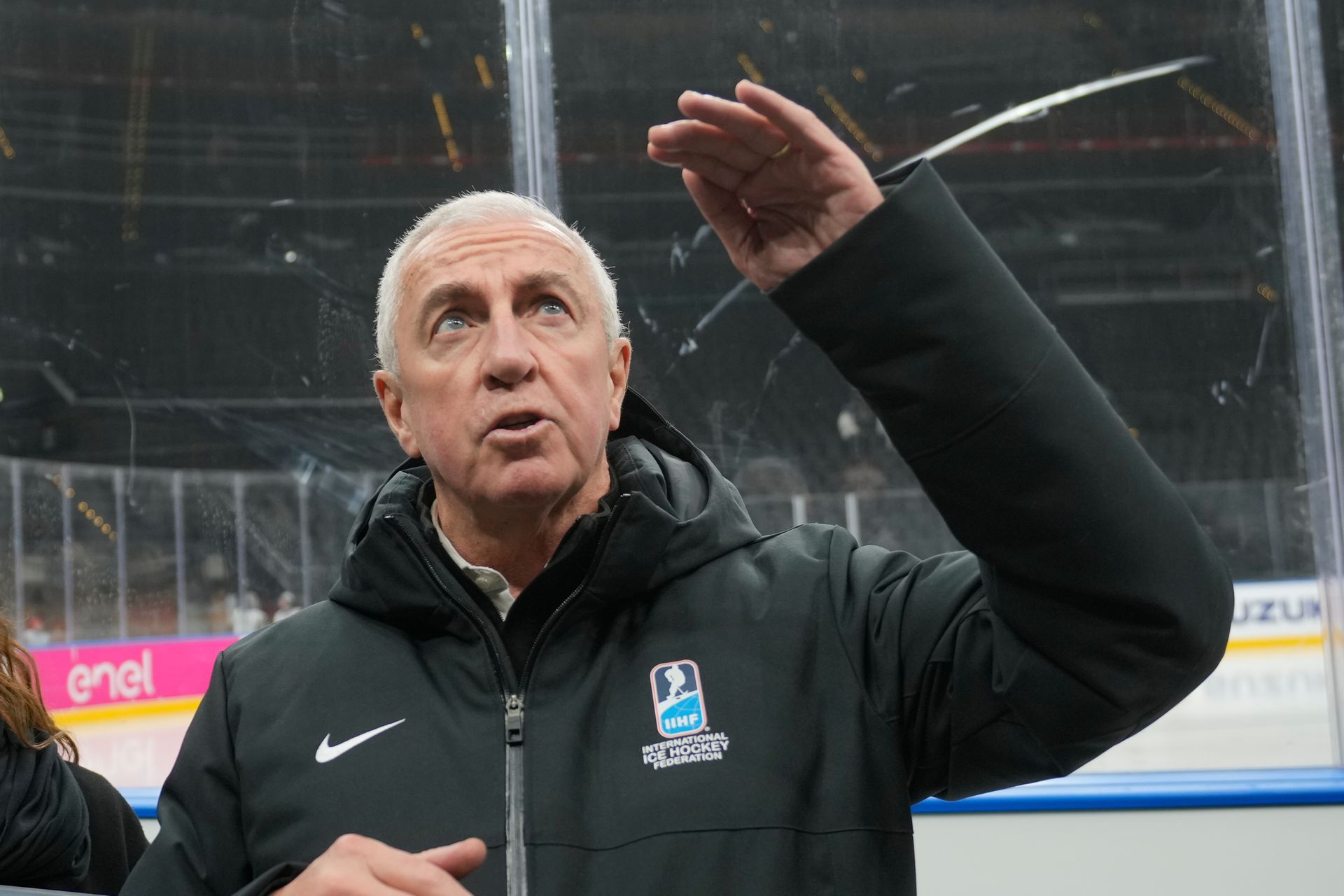 Prezident IIHF Luc Tardif. Zdroj: SITA/AP
