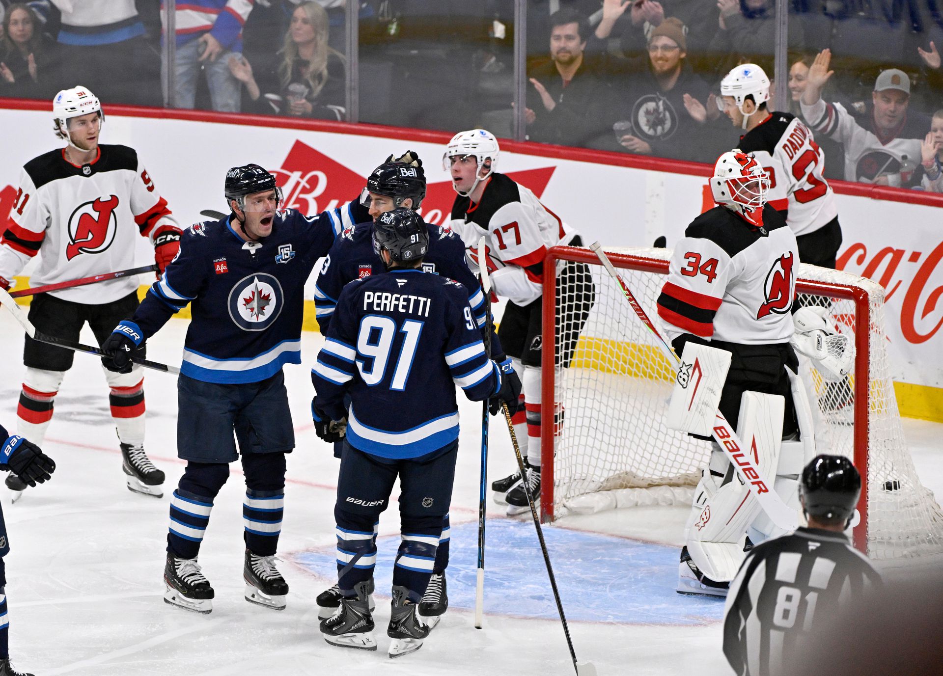 Winnipeg Jets - New Jersey Devils. Zdroj: SITA/AP