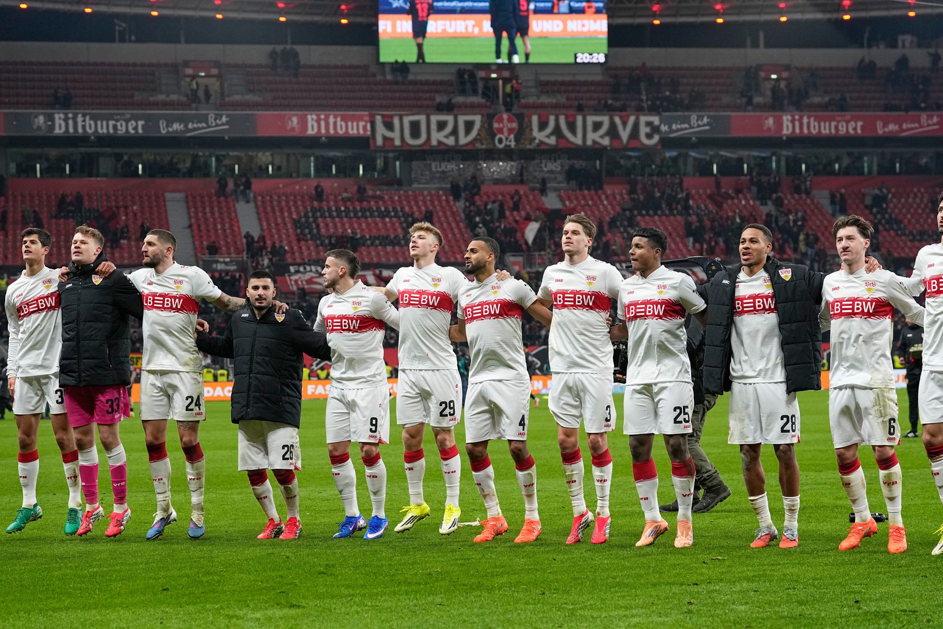 Futbalisti VfB Stuttgart. Zdroj: SITA/AP