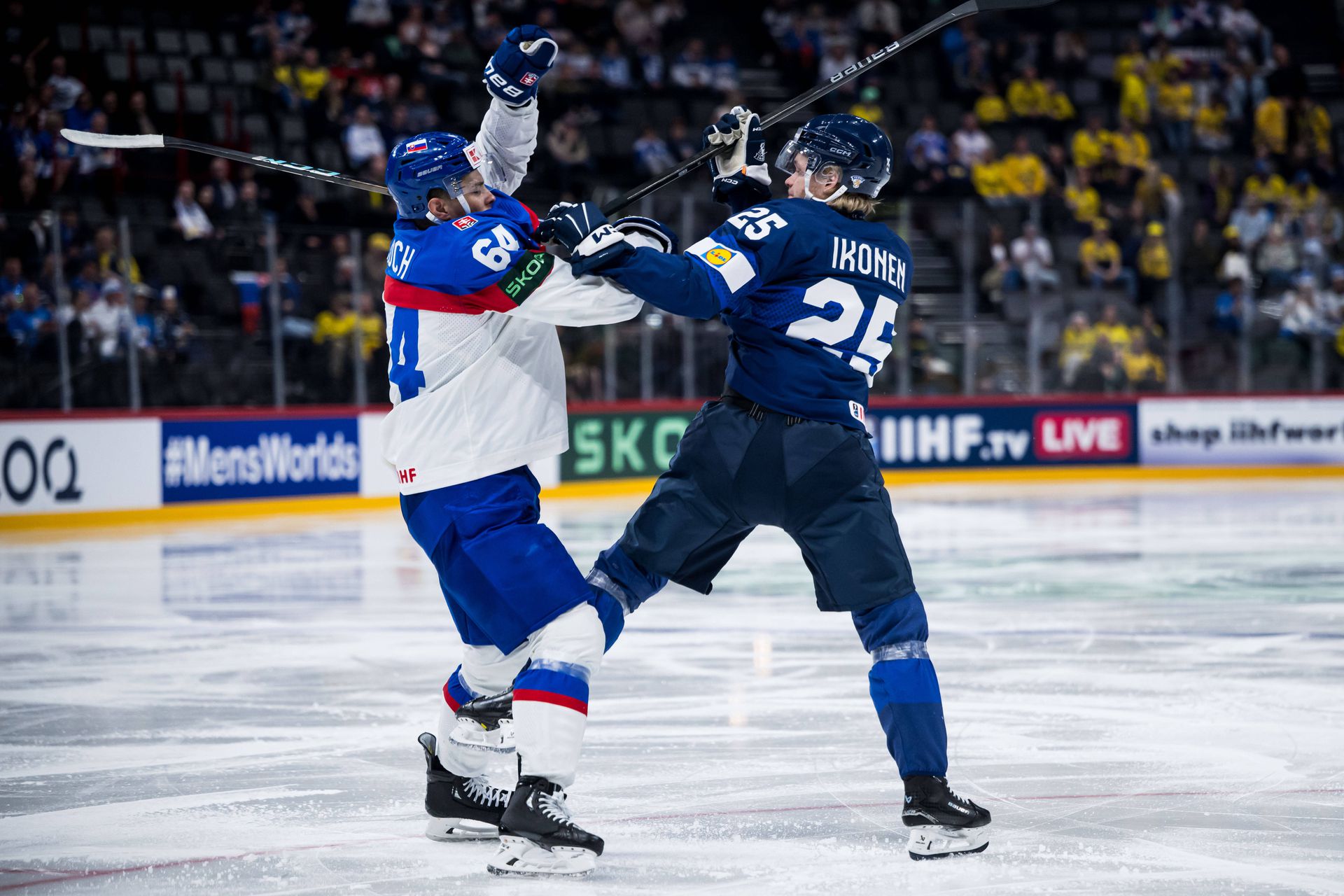 Slovensko - Fínsko (Patrik Koch - Joona Ikonen) / MS v hokeji 2025