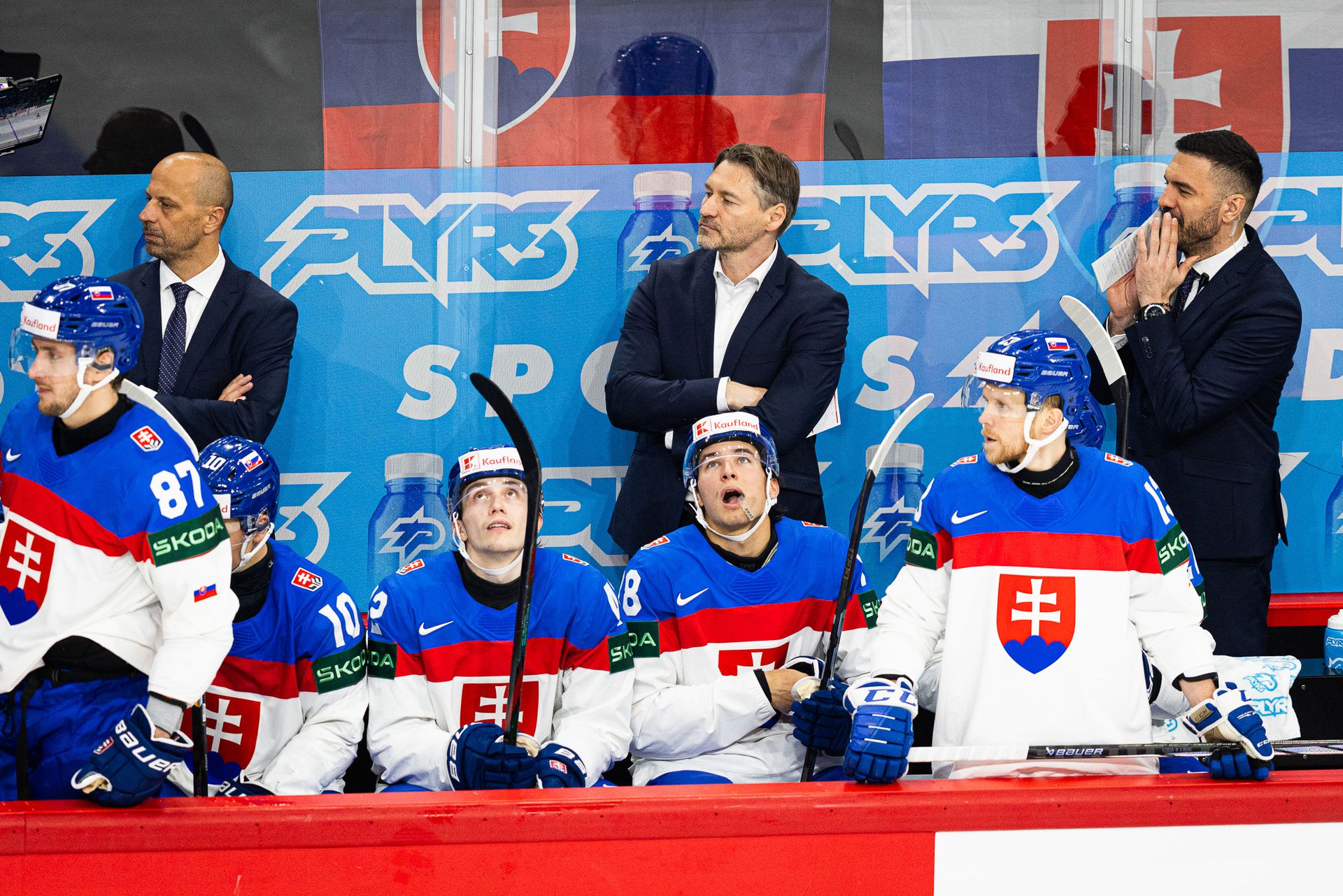 Vladimír Országh a striedačka Slovenska. Zdroj: Štefan Dobiaš / ŠPORT.sk