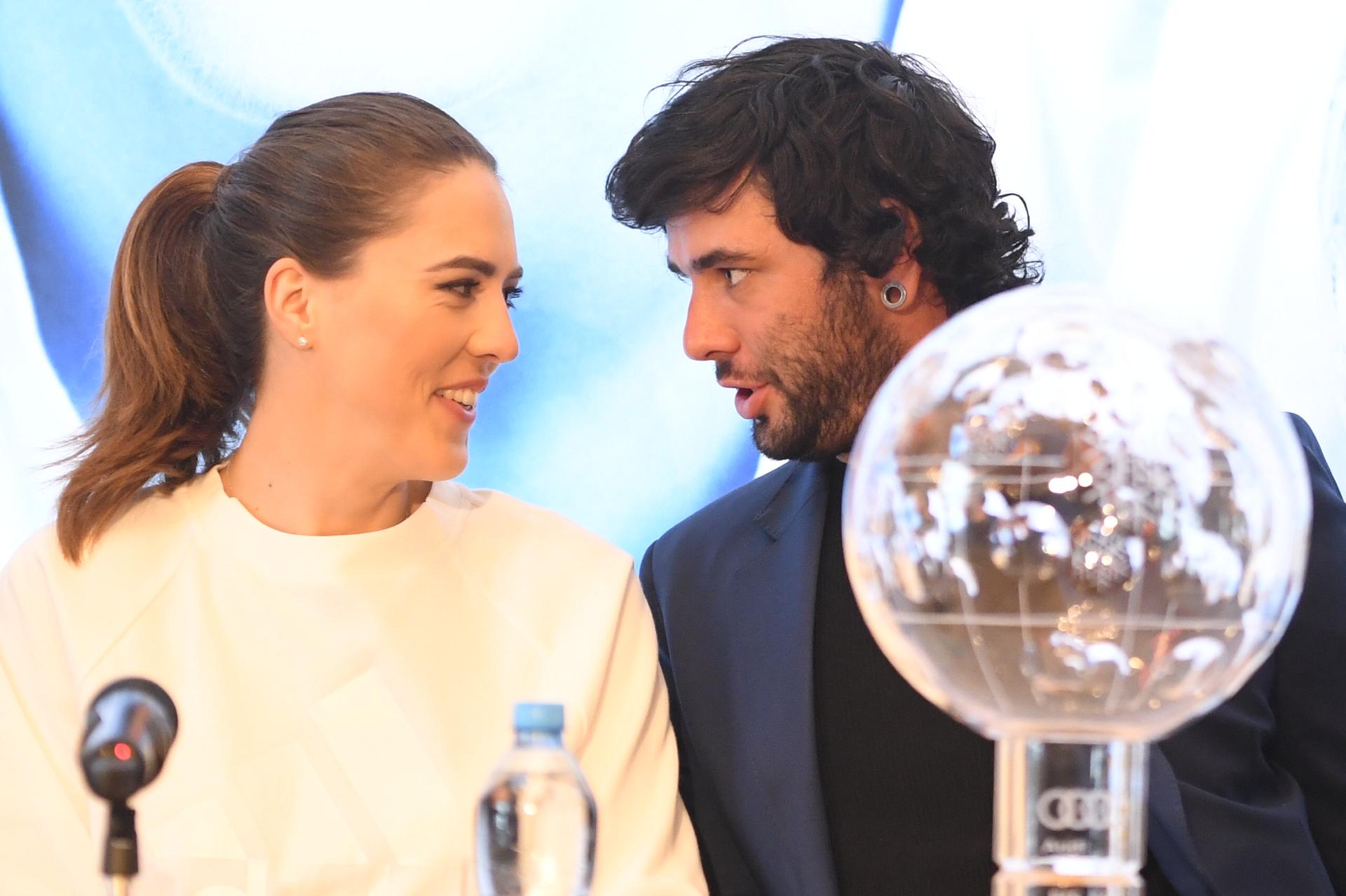 Petra Vlhová a jej brat Boris Vlha. Zdroj: TASR
