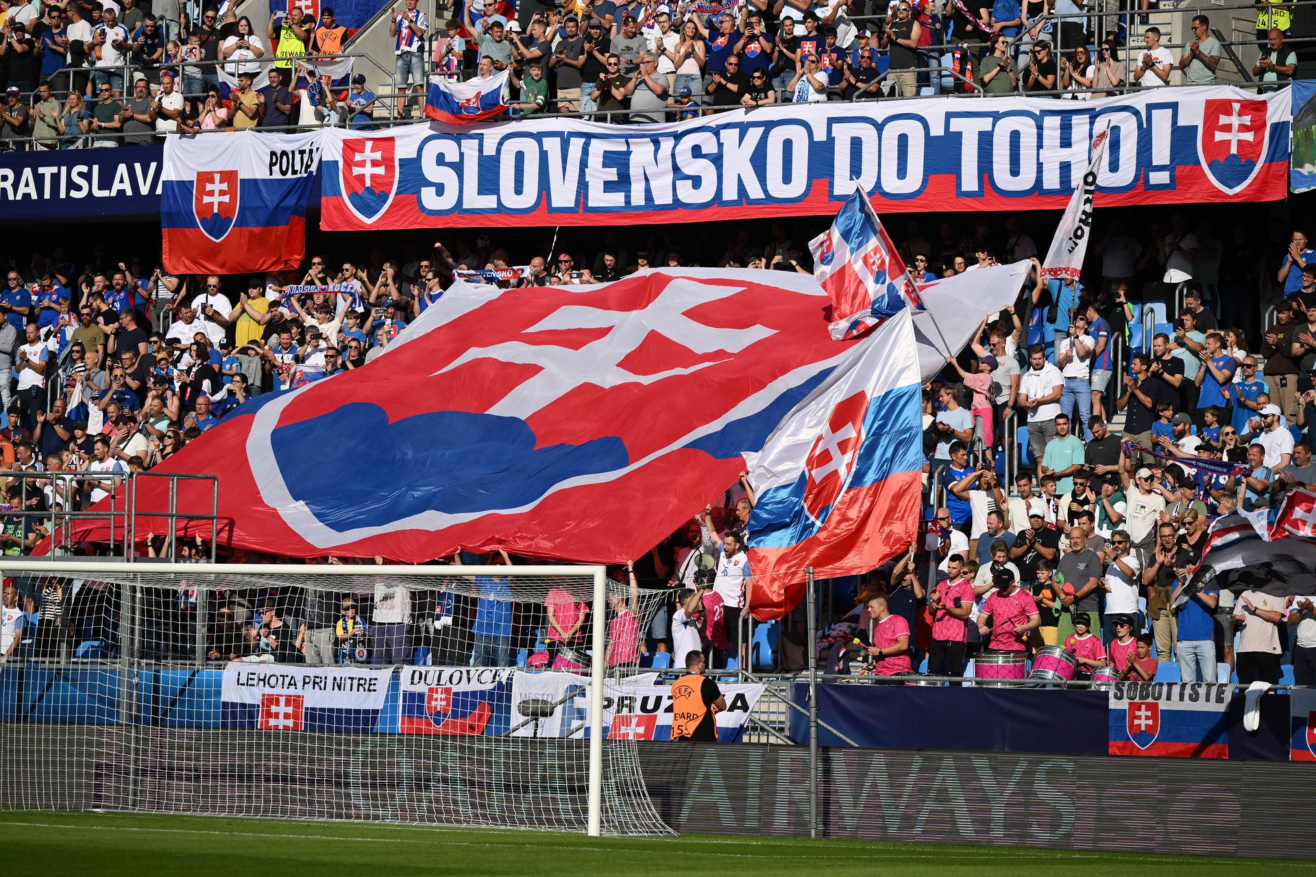 Fanúšikovia Slovenska na EURO U21 2025.