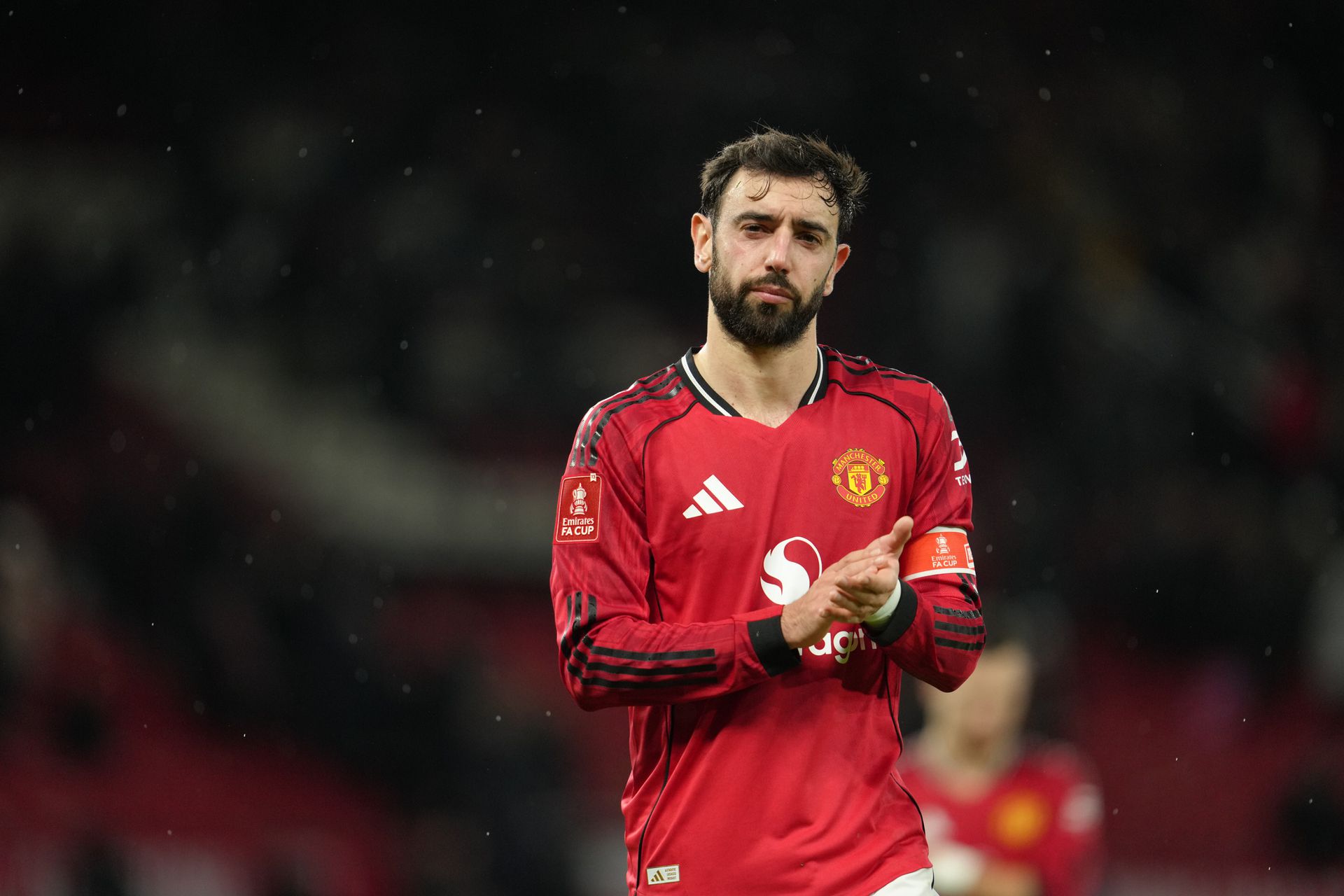 Bruno Fernandes v drese Manchestru United.
Zdroj: SITA/AP