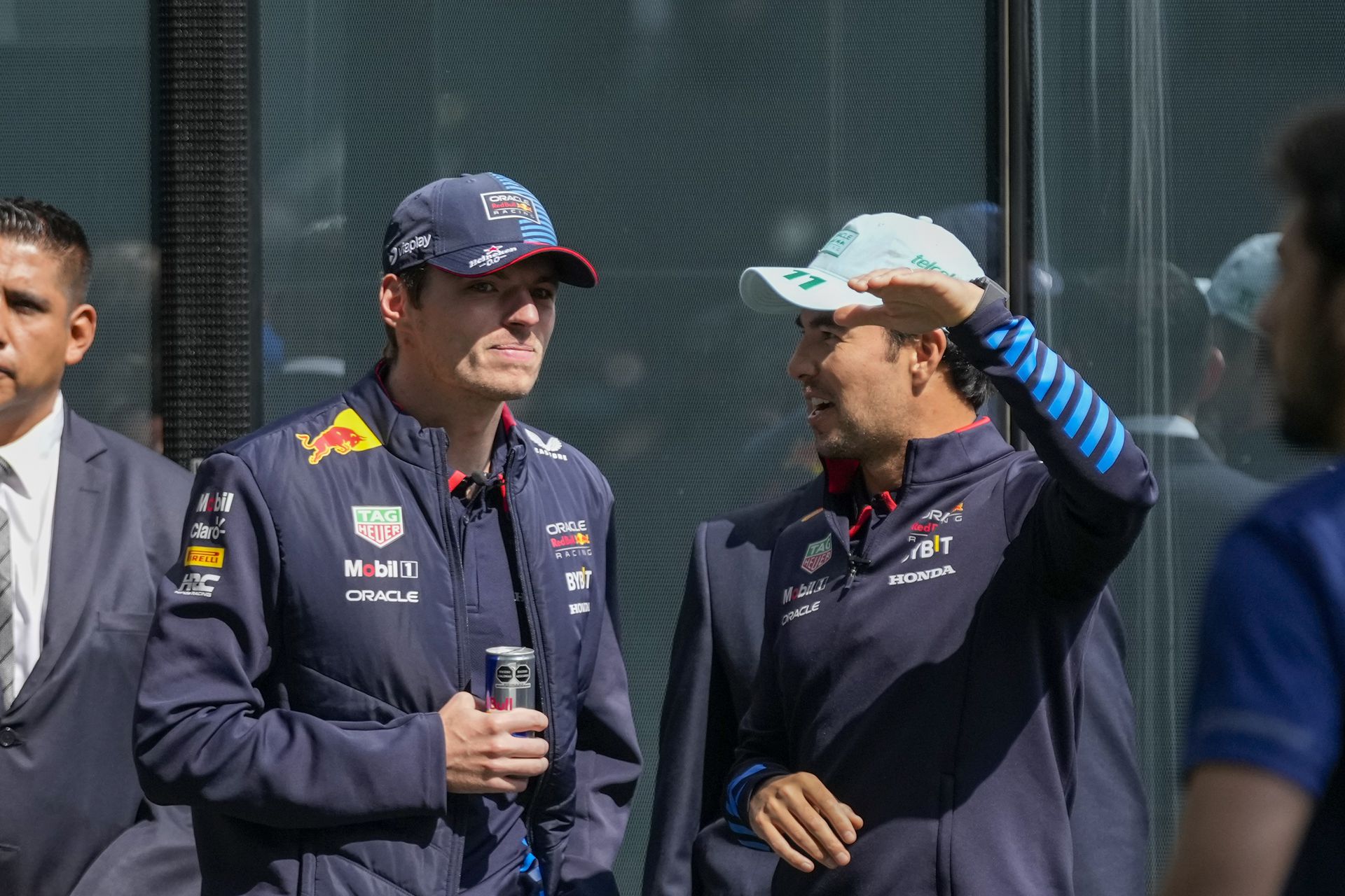 Max Verstappen a Sergio Pérez.
Zdroj: SITA/AP