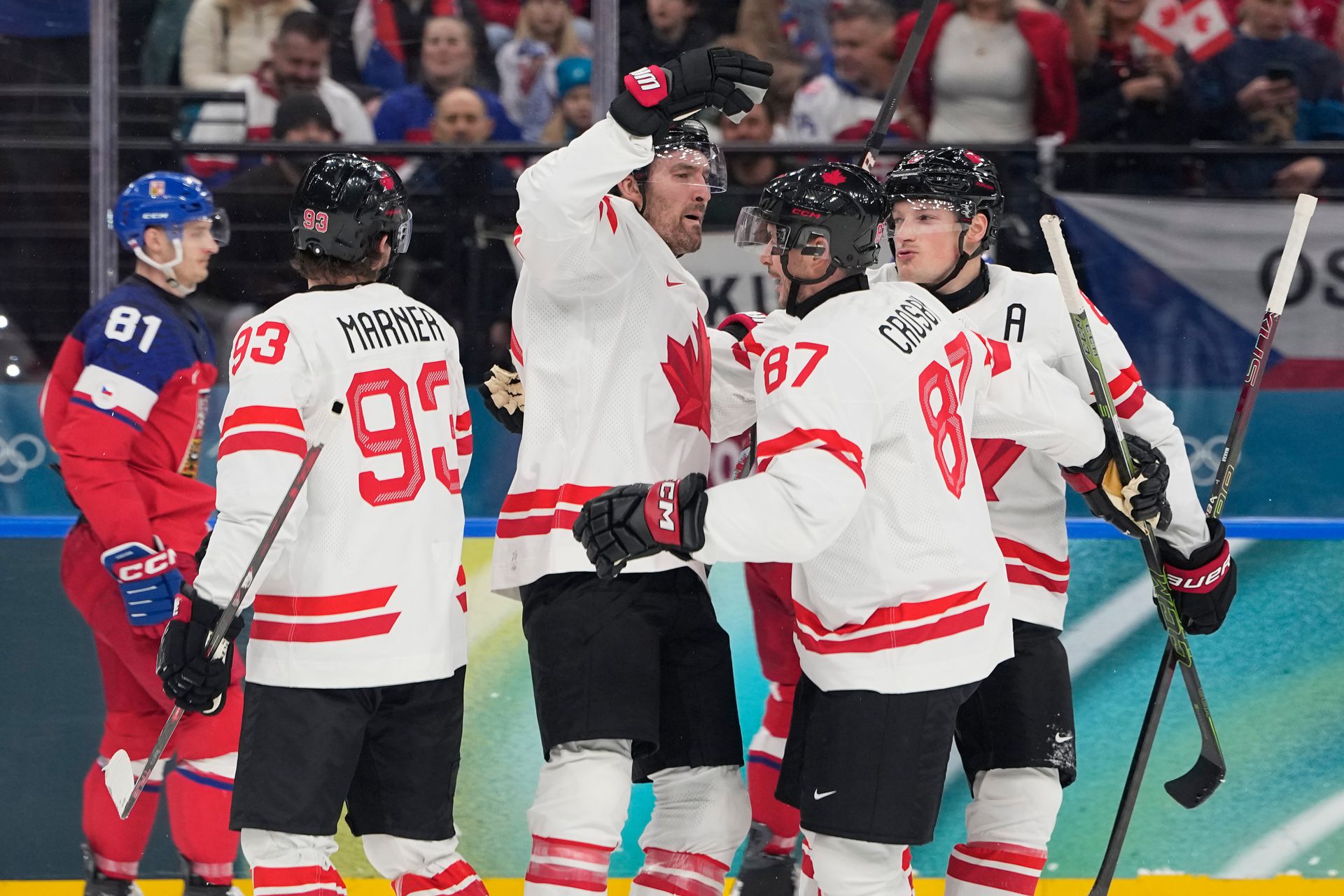 Česko - Kanada / ZOH 2026. Zdroj: SITA/AP