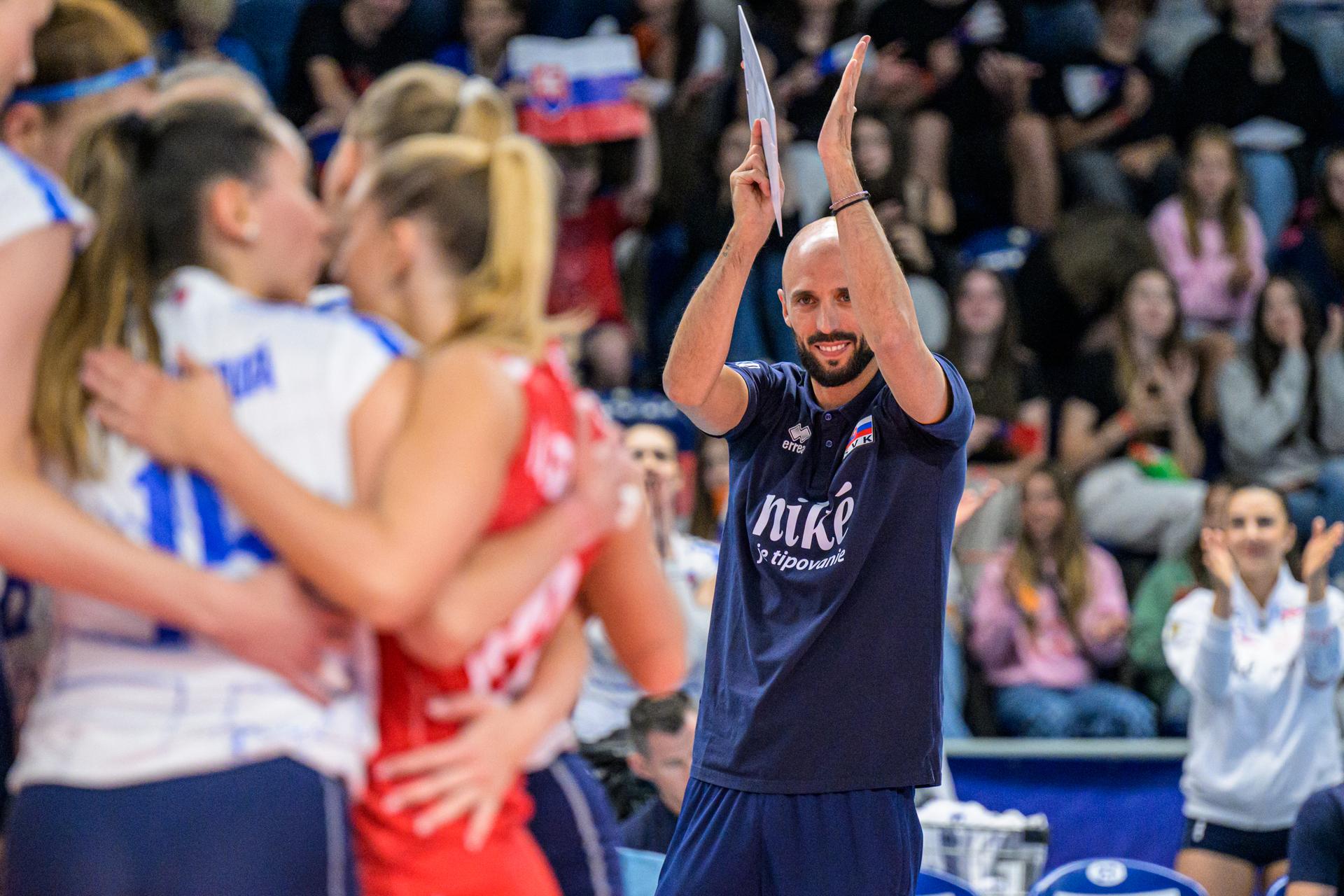 Slovensko - Izrael / Volejbal - Európska liga. Zdroj: TASR