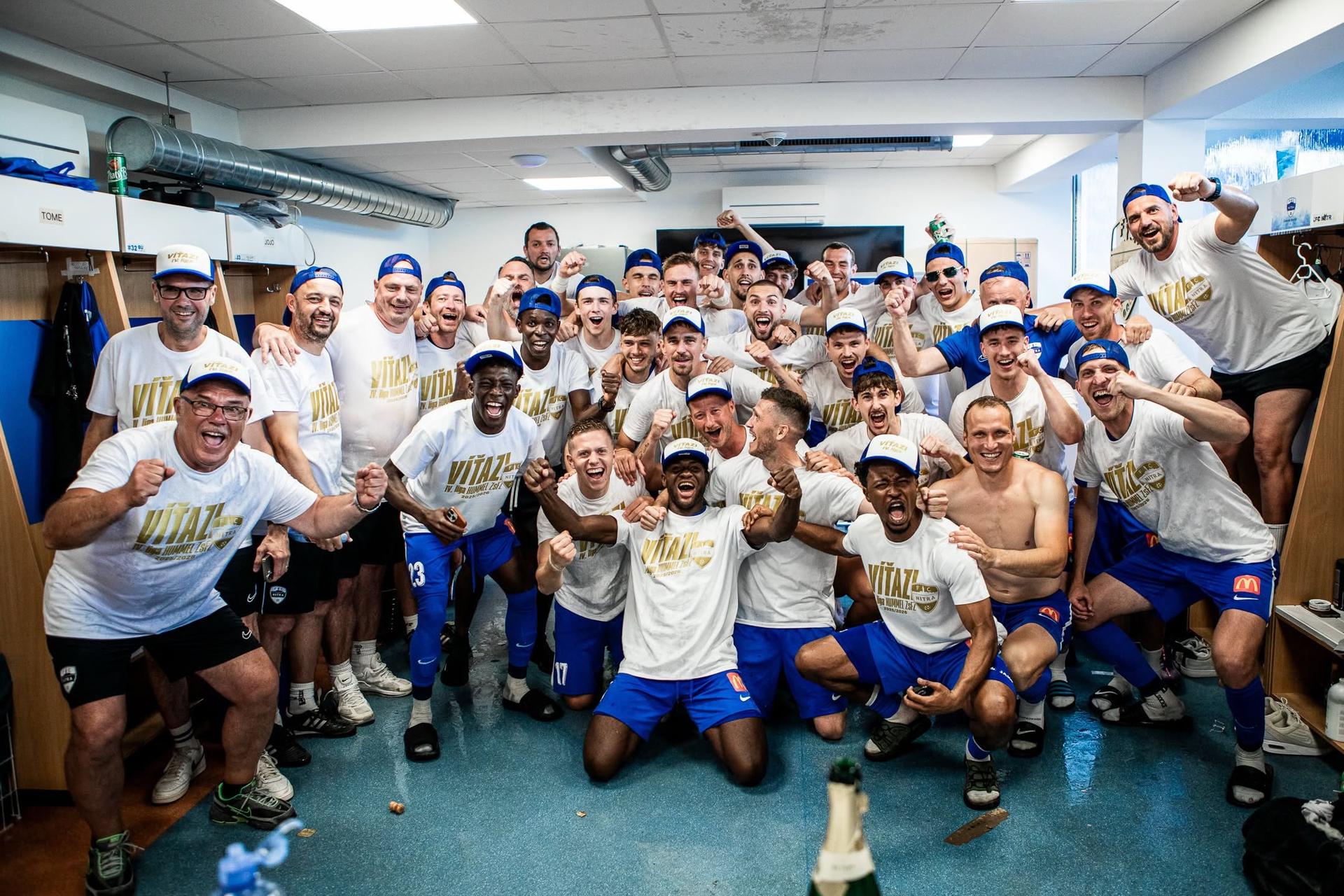 Radosť hráčov FC Nitra. Zdroj - facebook.com/FC_Nitra