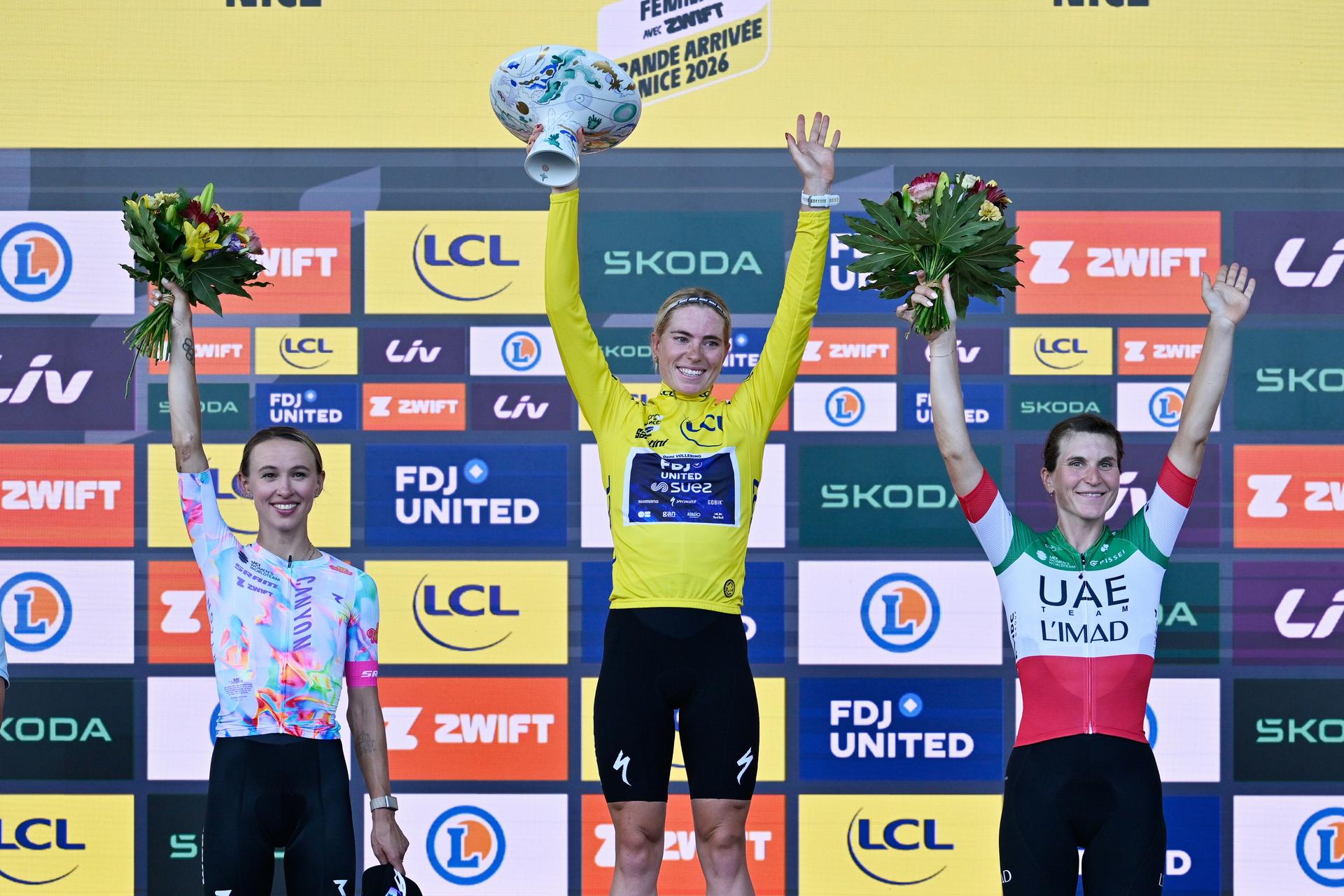 Demi Volleringová po víťazstve na ženskej Tour de France. Zdroj: SITA/AP